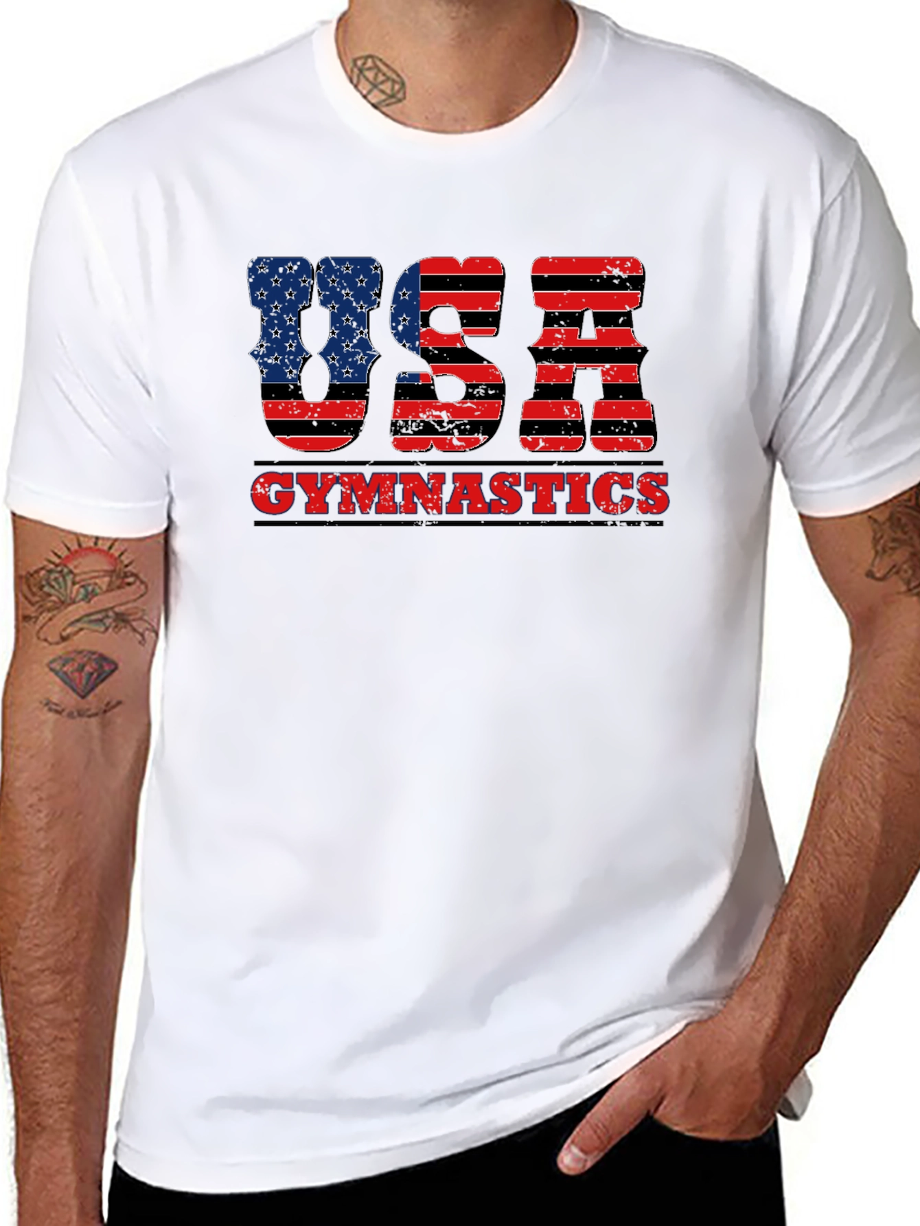 USA Gymnastics Patriotic Graphic T-Shirt