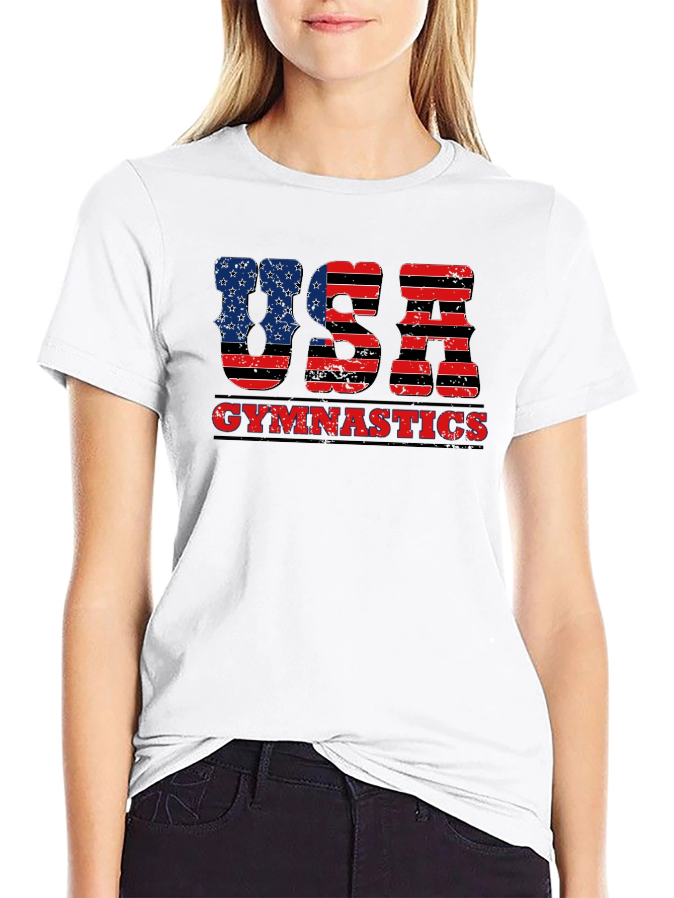 USA Gymnastics Patriotic Graphic T-Shirt