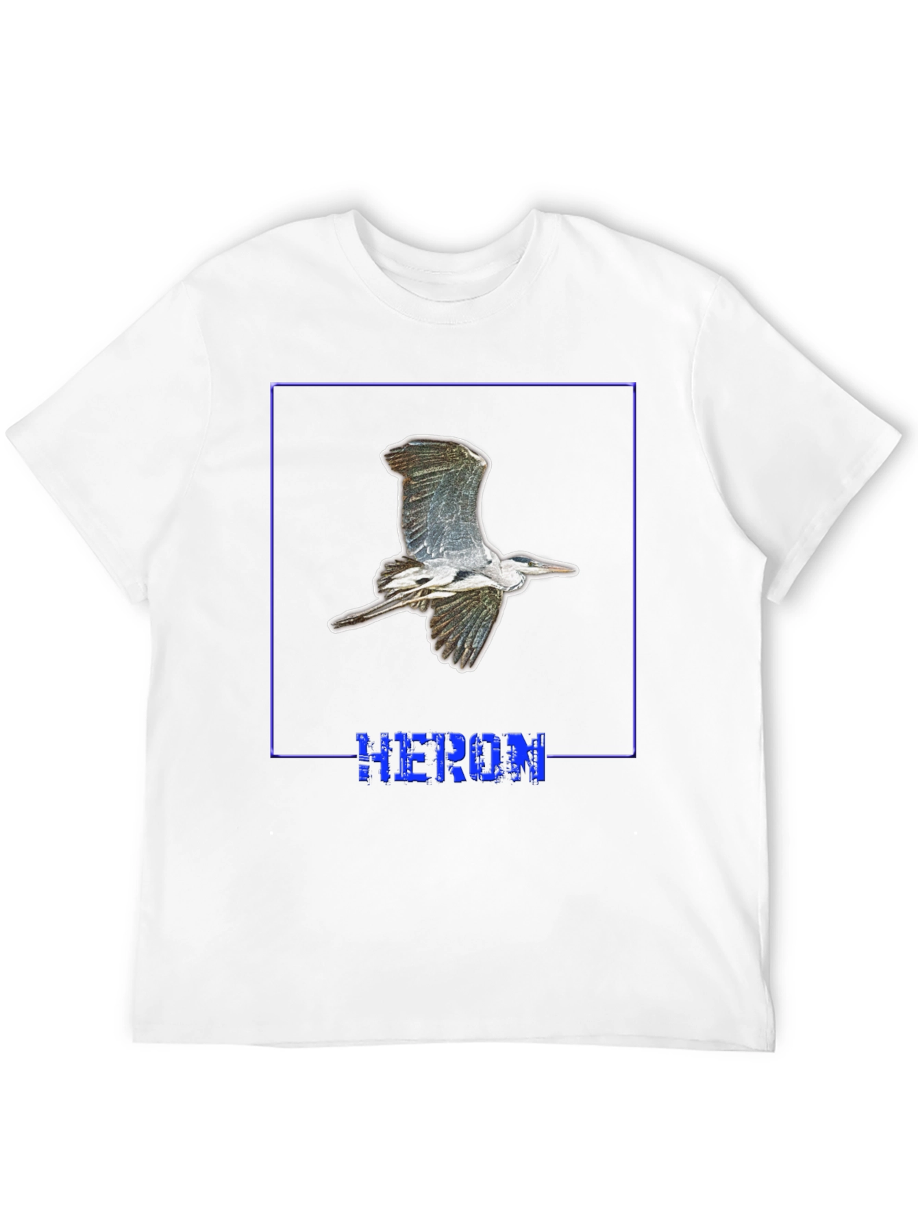 Heron Graphic Black T-Shirt