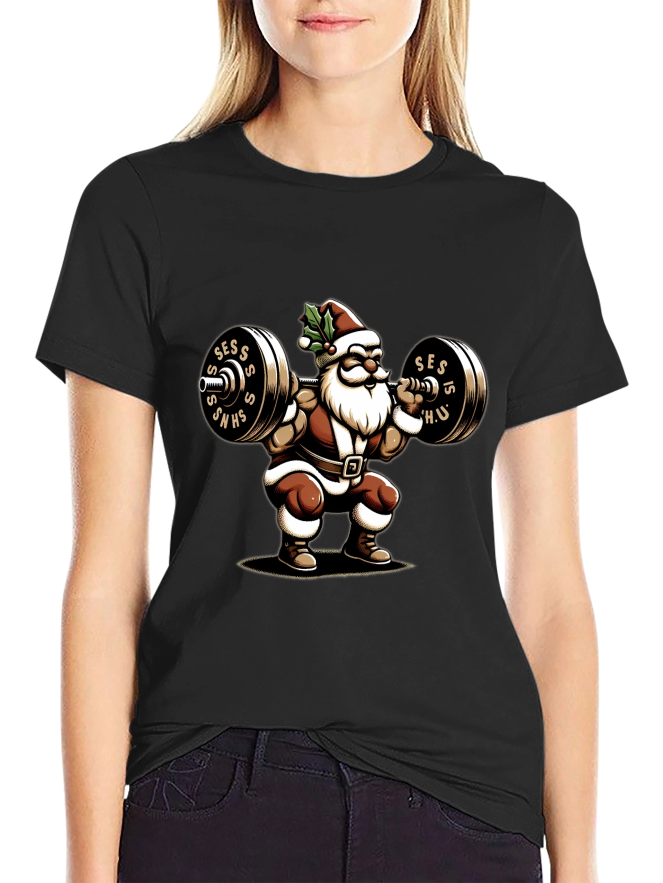 Santa Claus Gym T-Shirt
