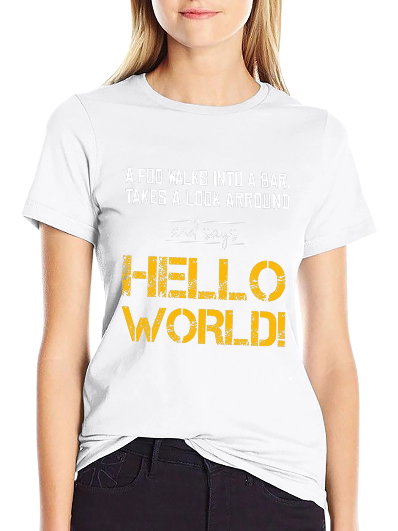Hello World Programmer Joke T-Shirt
