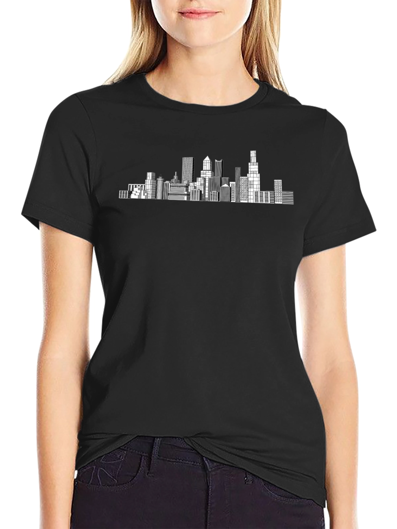 Cityscape Graphic Tee - Urban Style T-Shirt