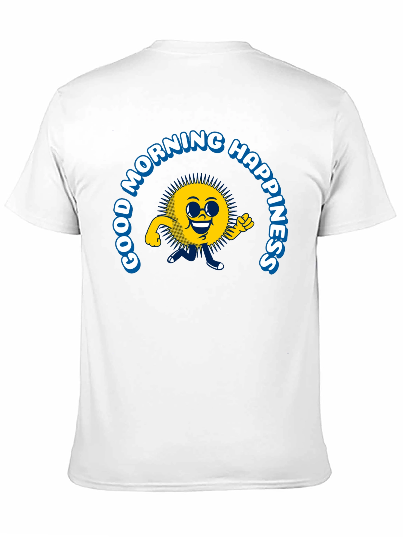 Good Morning Happiness T-Shirt - Black