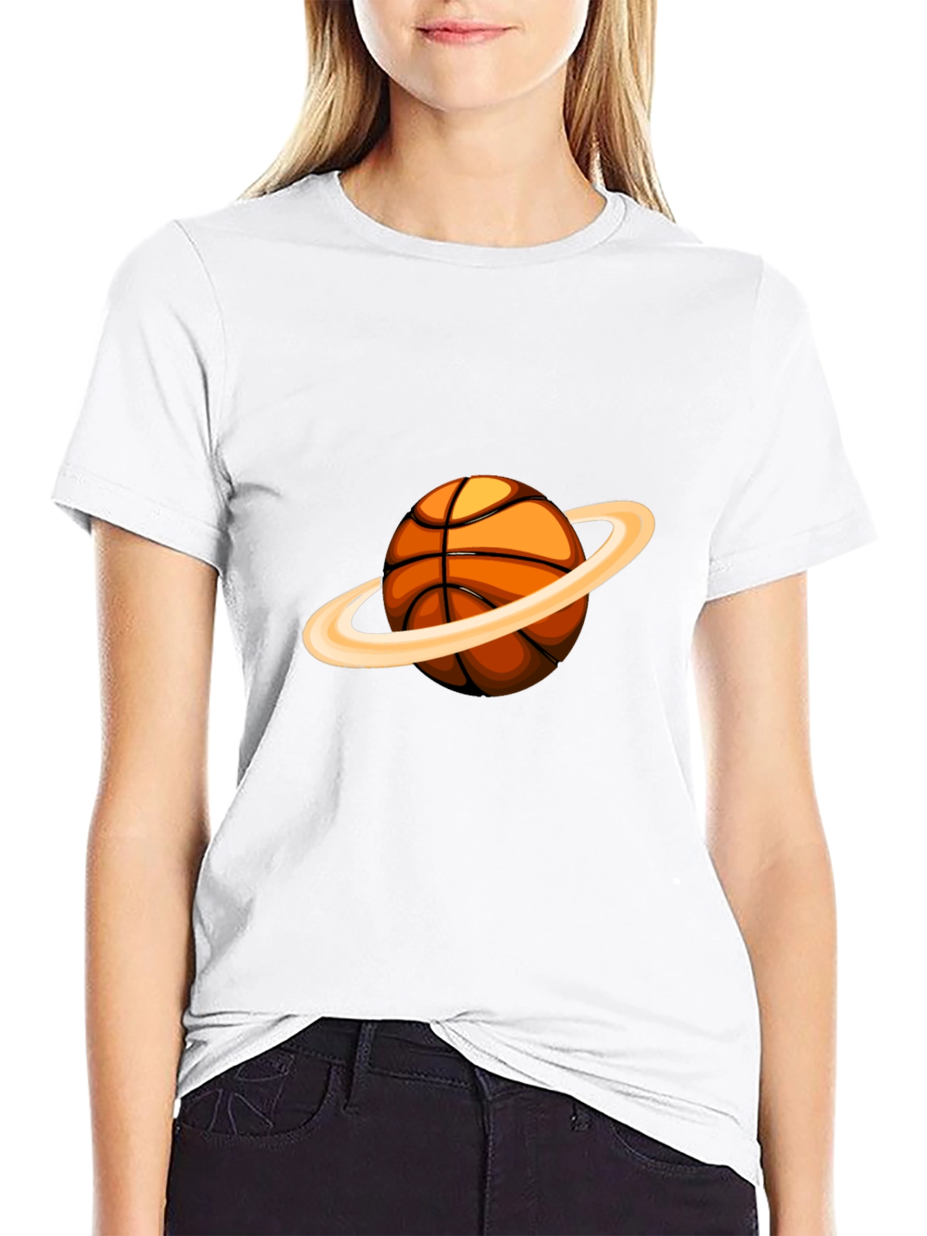 Saturn Basketball Graphic Tee - Stylish & Unique