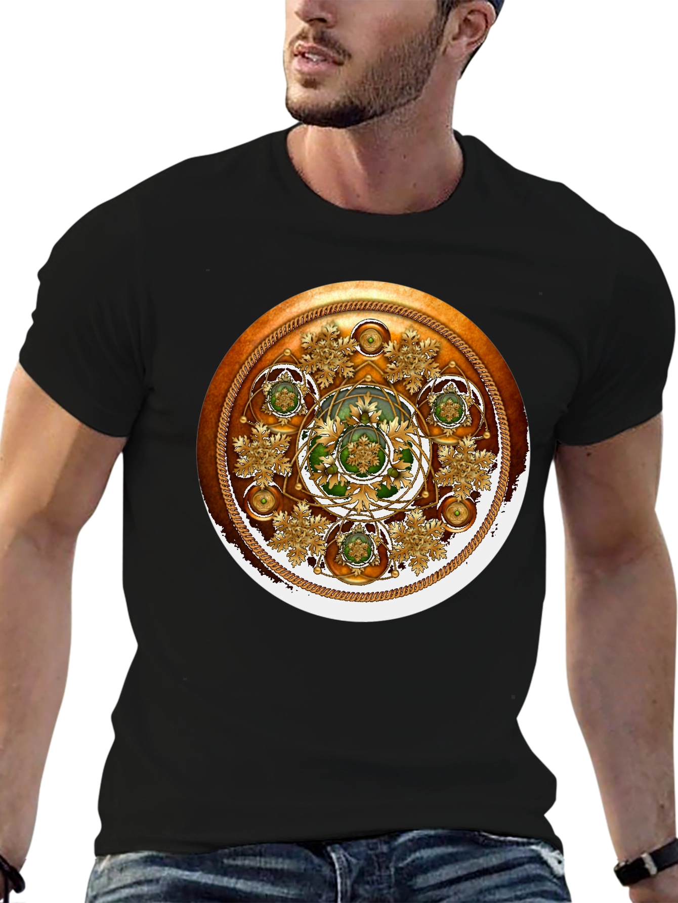 Ornate Celtic Medallion Graphic Tee
