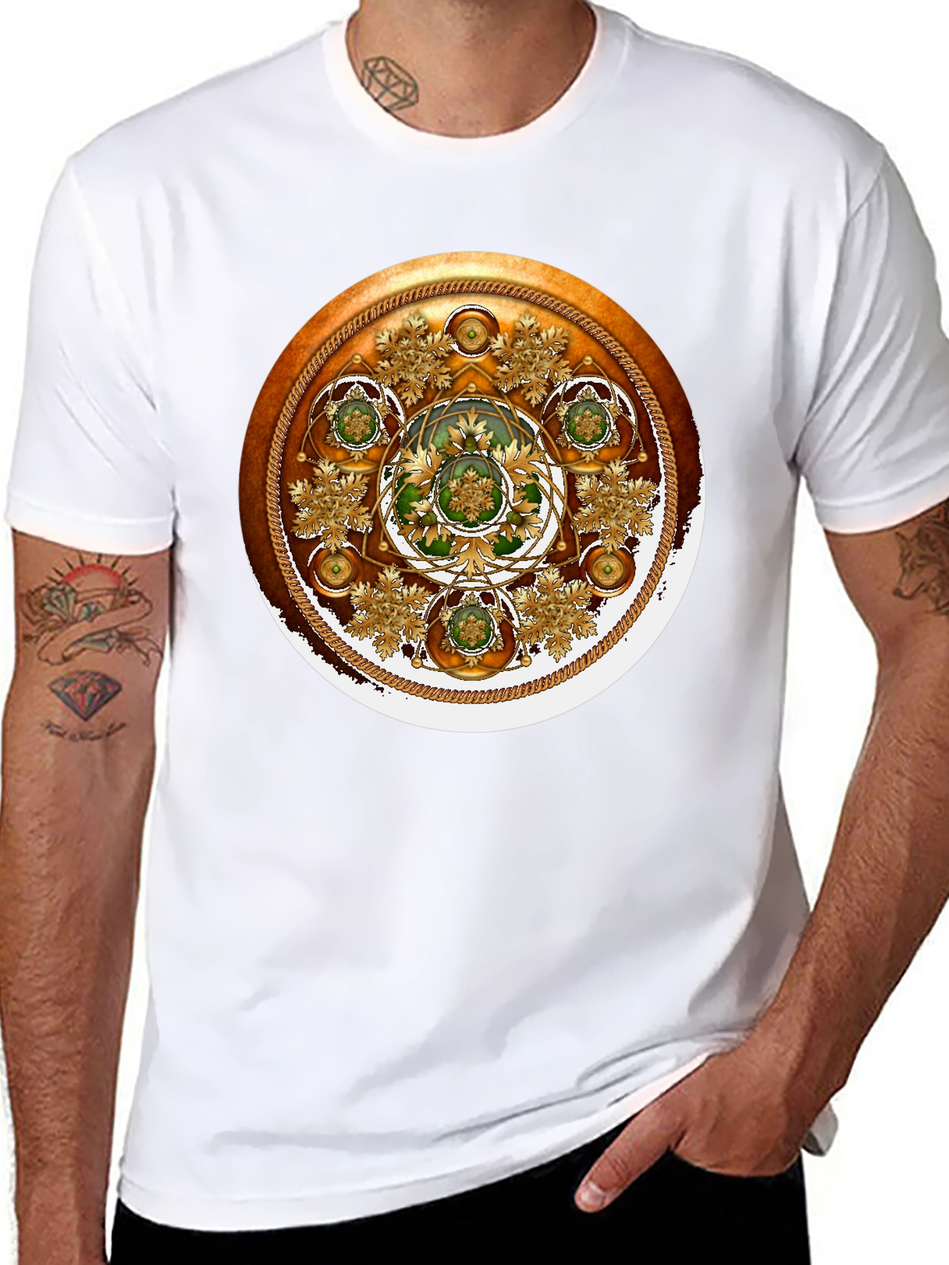 Ornate Celtic Medallion Graphic Tee