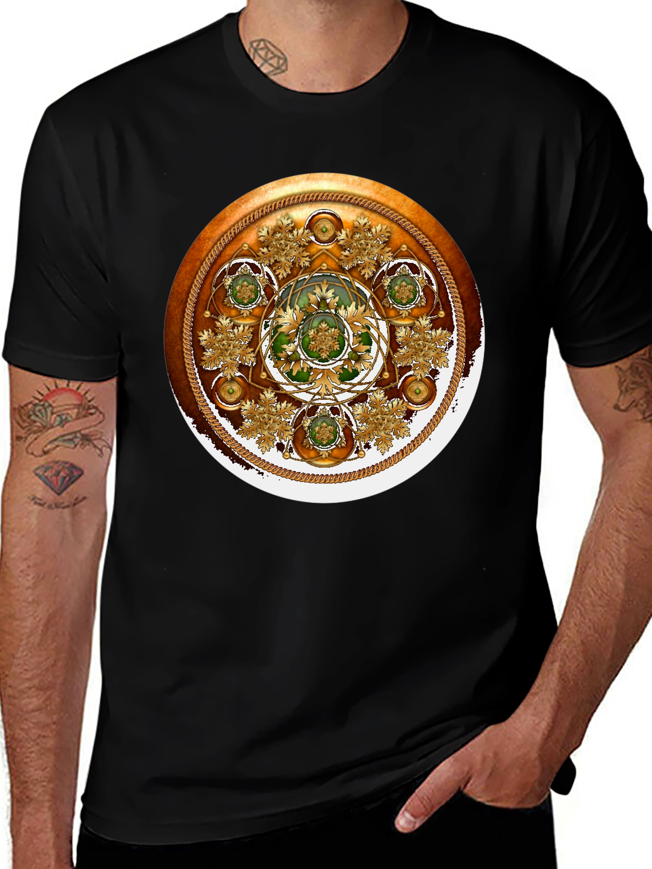 Ornate Celtic Medallion Graphic Tee