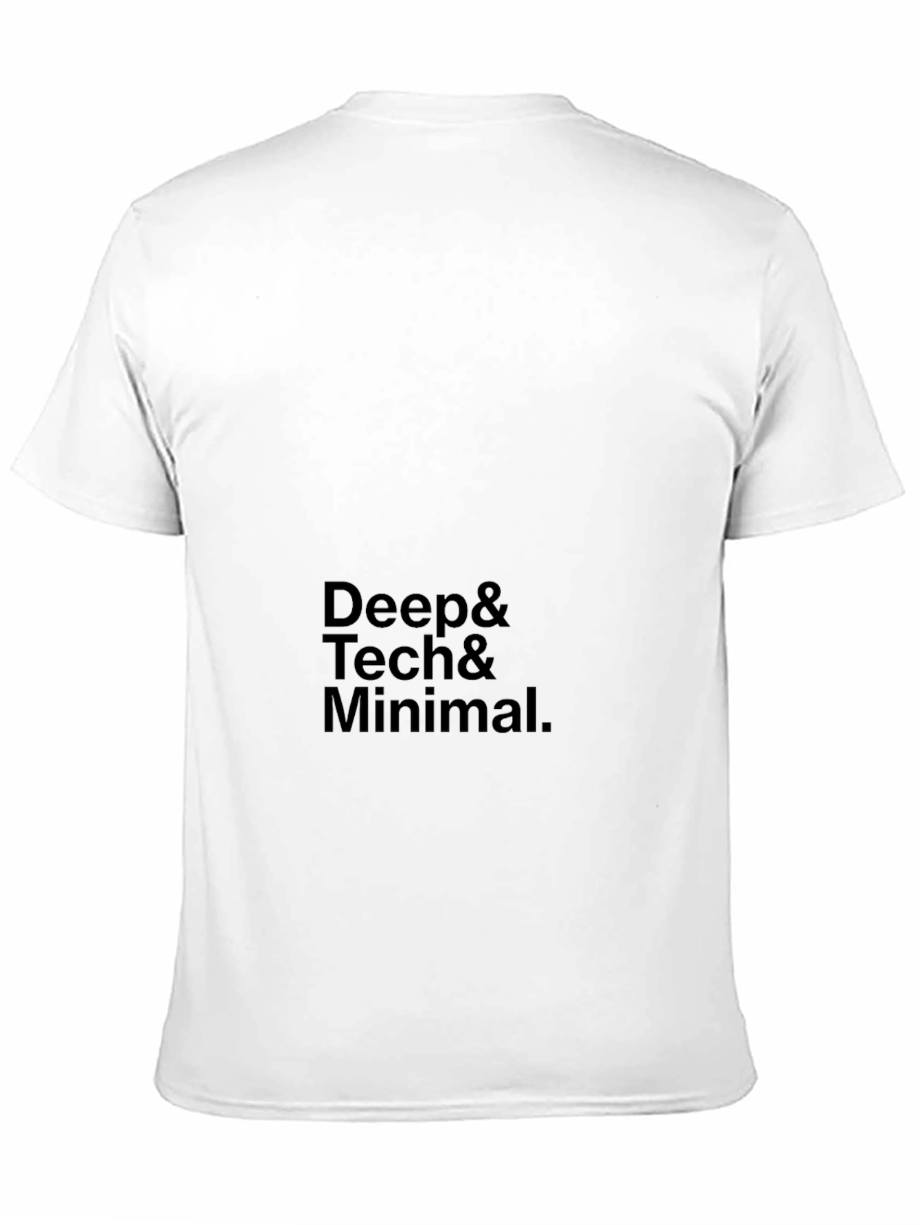 Deep Tech Minimal Black T-Shirt