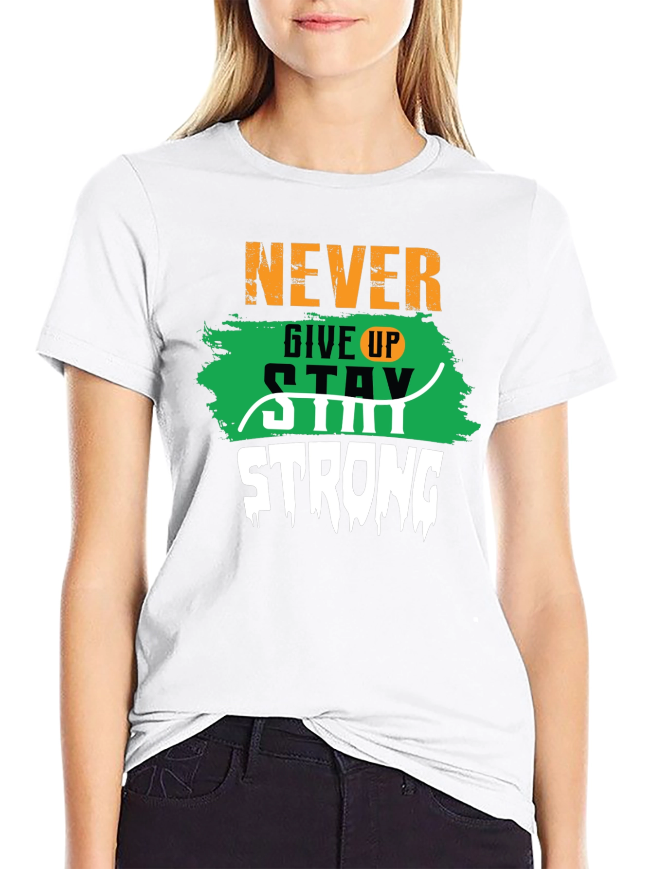 Never Give Up Motivational T-Shirt
