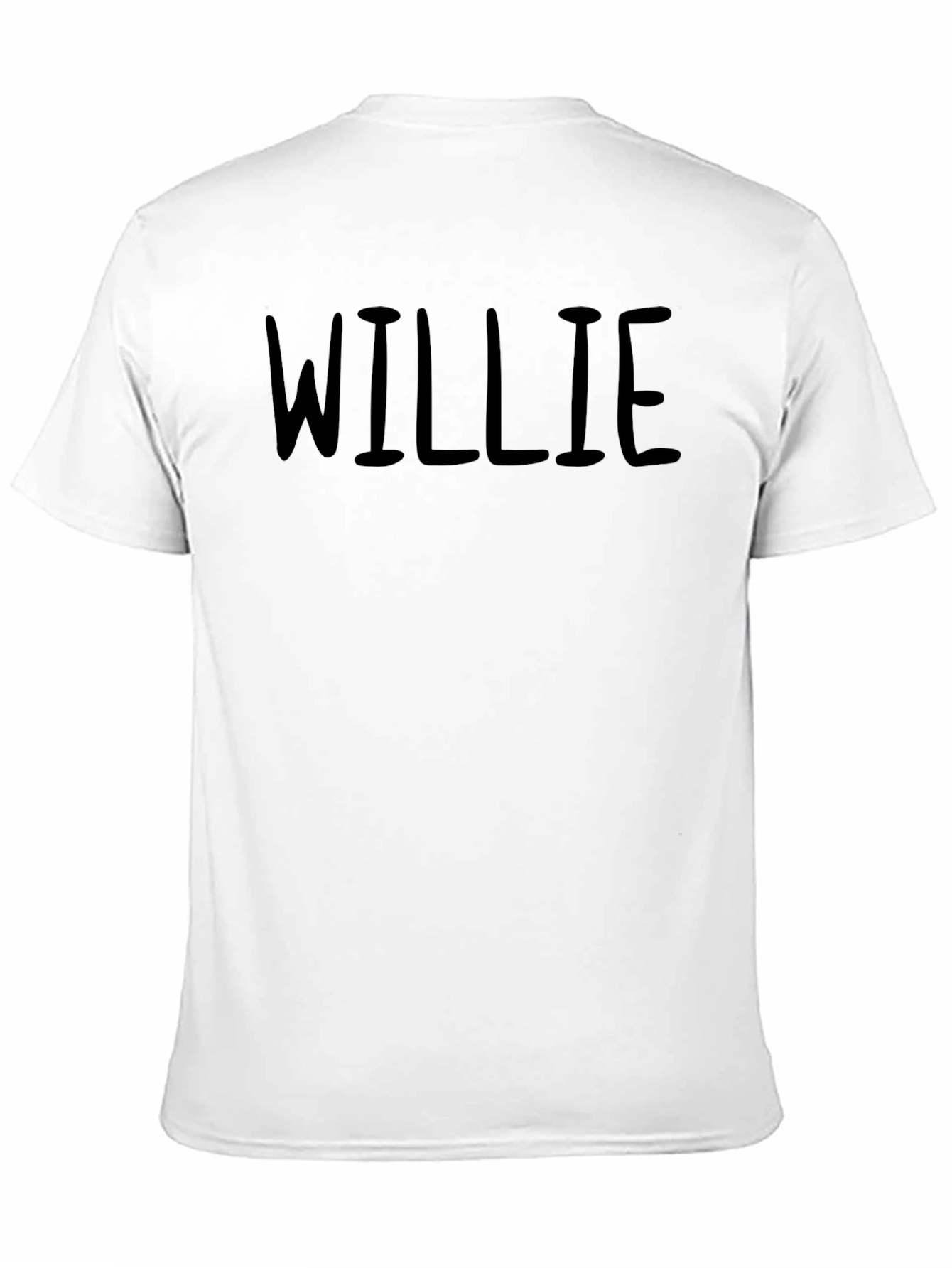 Willie Graphic T-Shirt - Black Crew Neck Tee