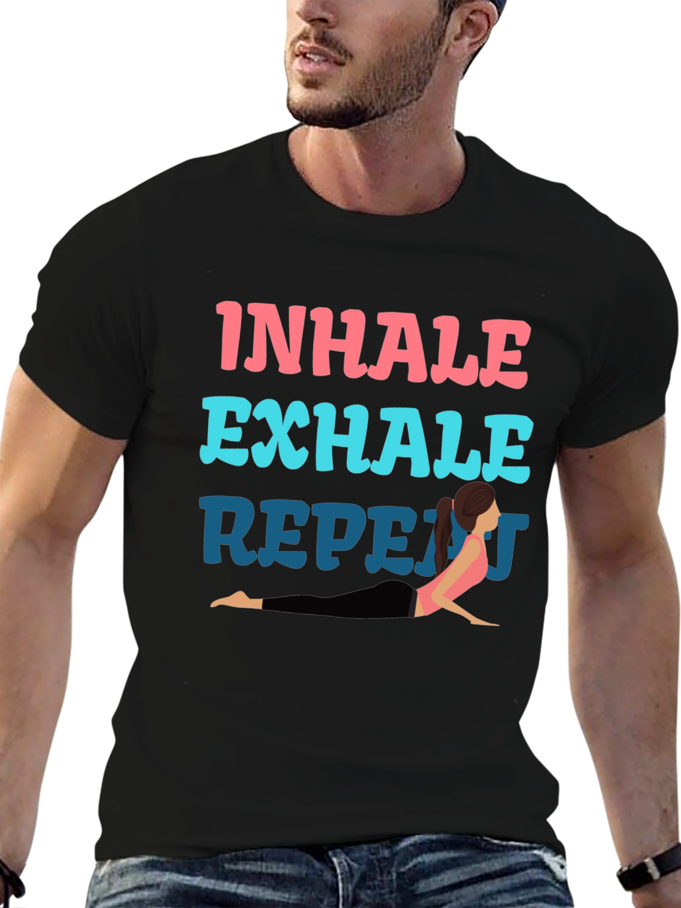 Inhale Exhale Yoga Graphic Tee