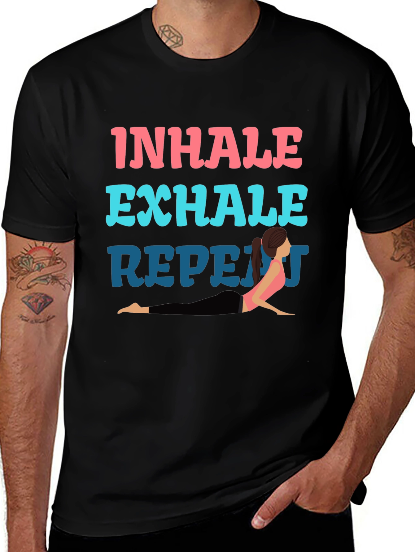 Inhale Exhale Yoga Graphic Tee