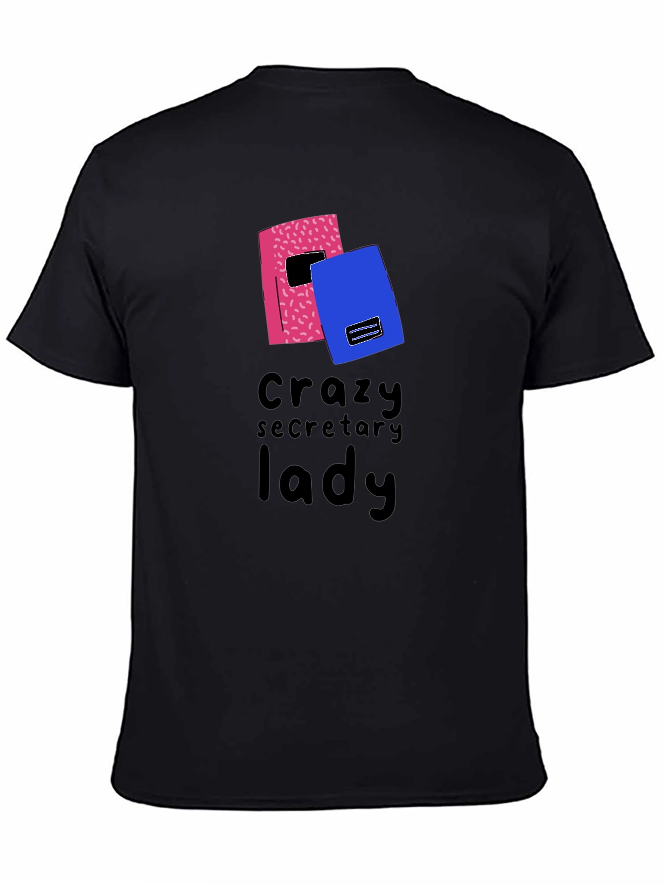 Crazy Secretary Lady Graphic T-Shirt