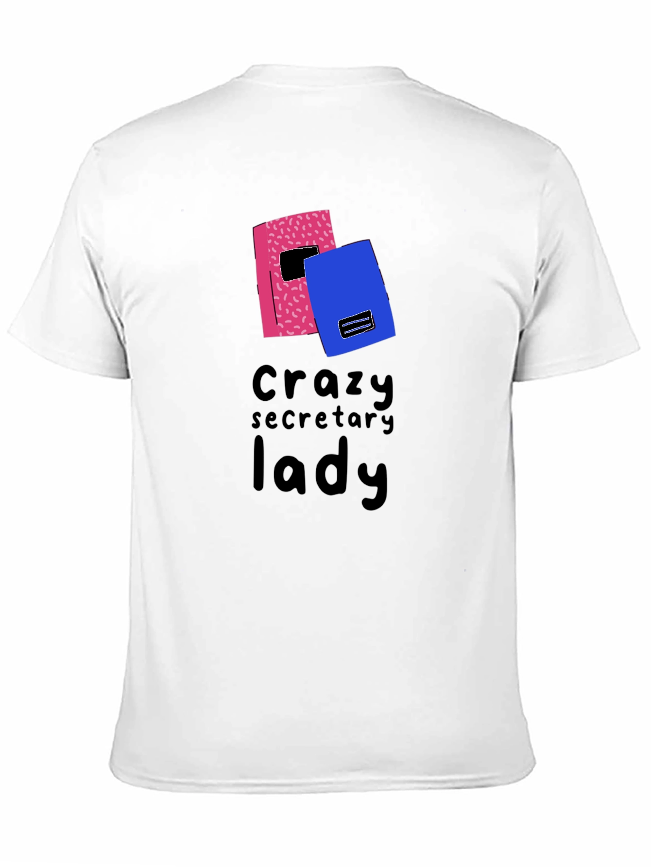 Crazy Secretary Lady Graphic T-Shirt