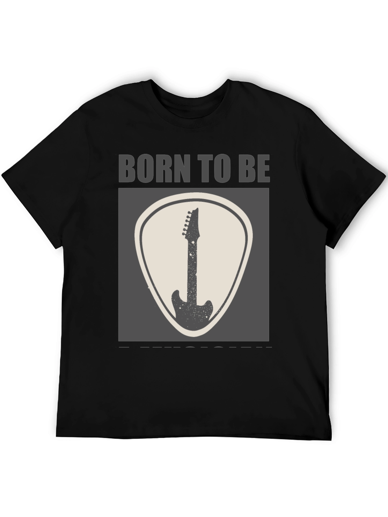 Born to Be Guitar Black T-Shirt