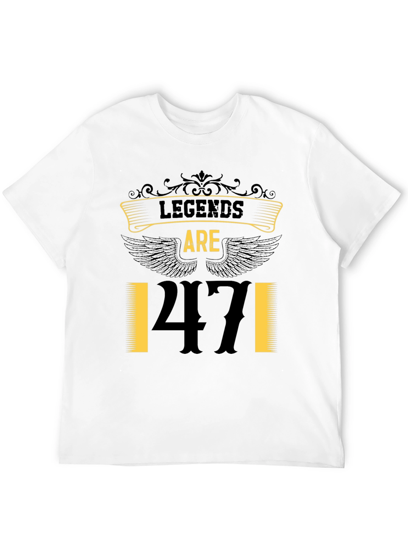 Legends are 47 Black T-Shirt