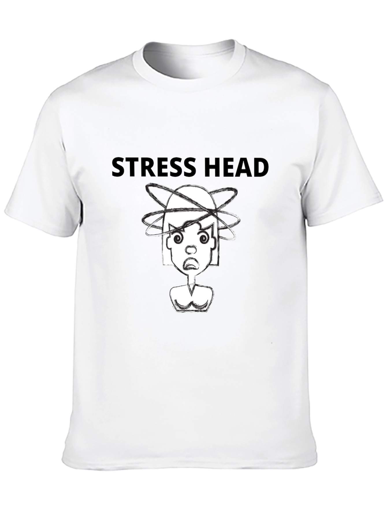 Stress Head T-Shirt - Unisex Black Graphic Tee