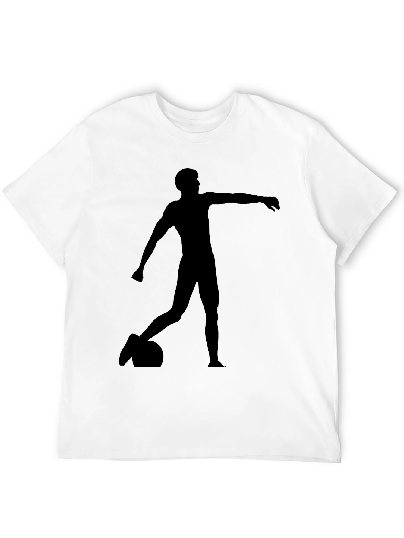 Black T-Shirt with Silhouette Design