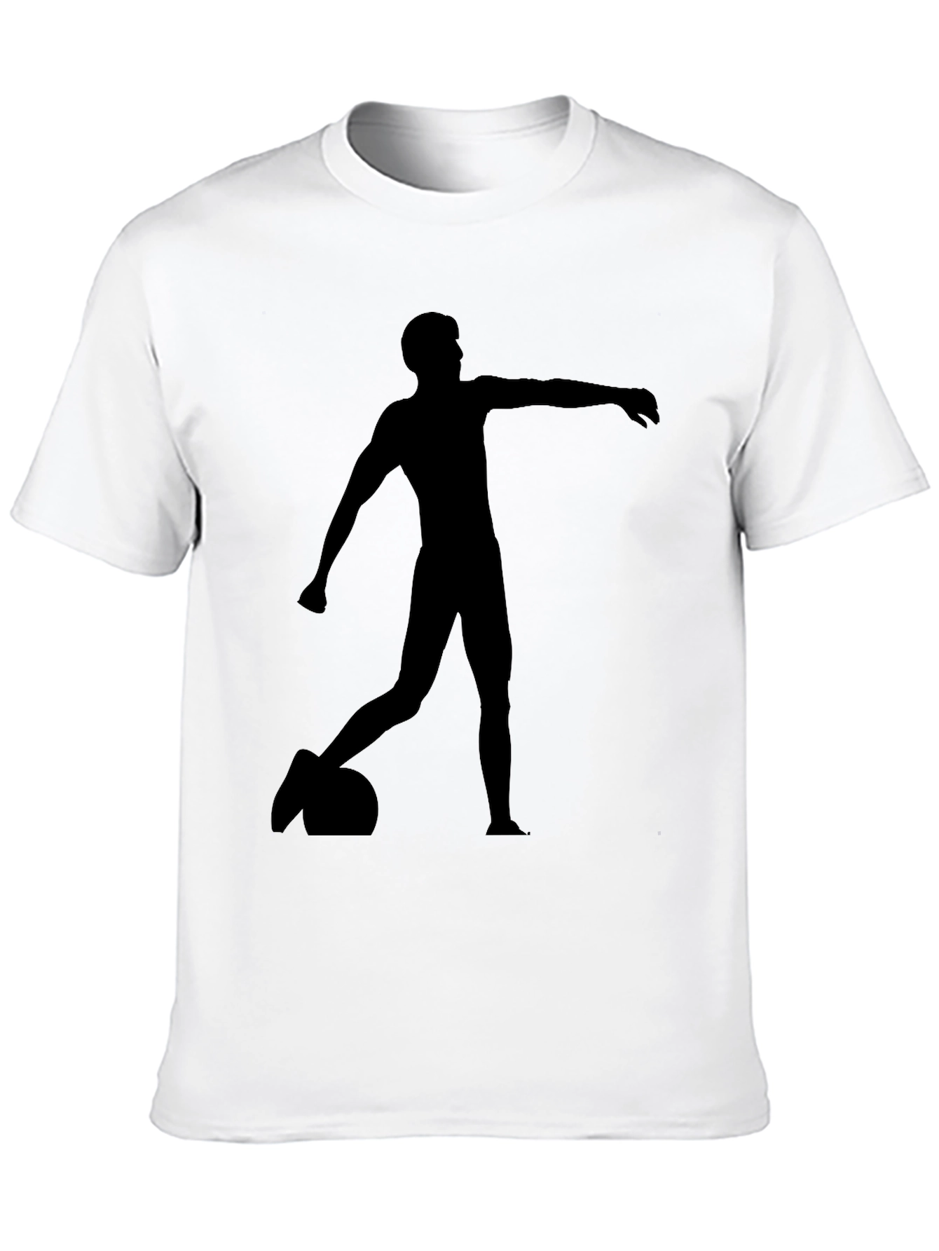 Black T-Shirt with Silhouette Design