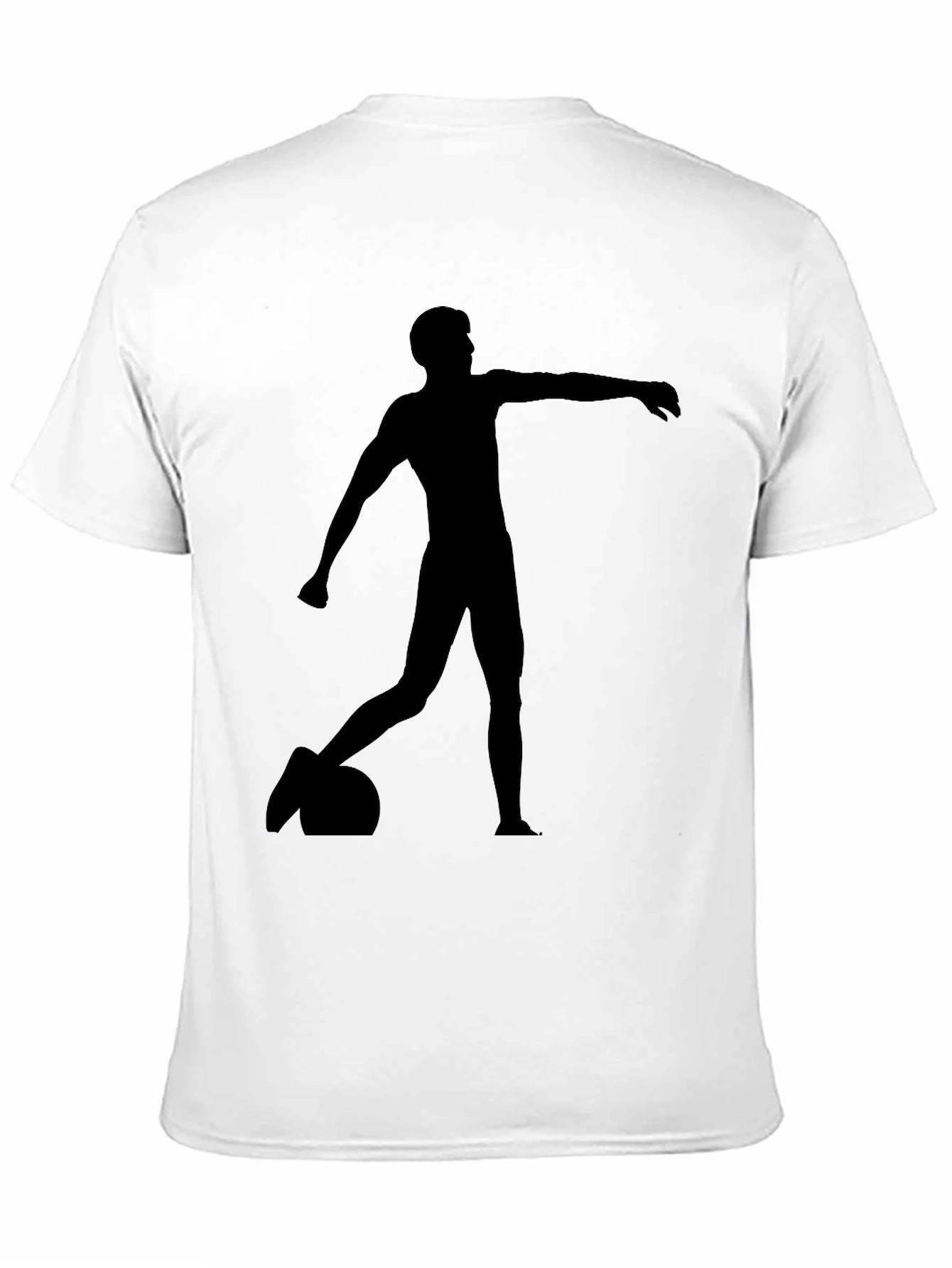 Black T-Shirt with Silhouette Design