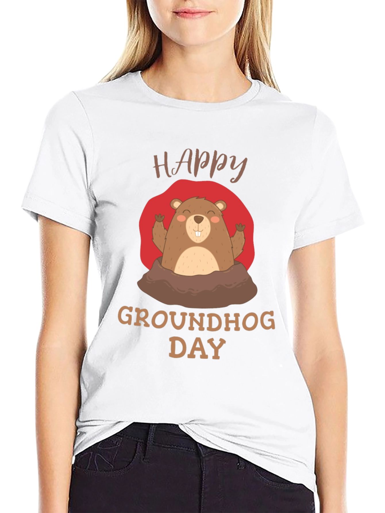 Happy Groundhog Day Graphic Tee