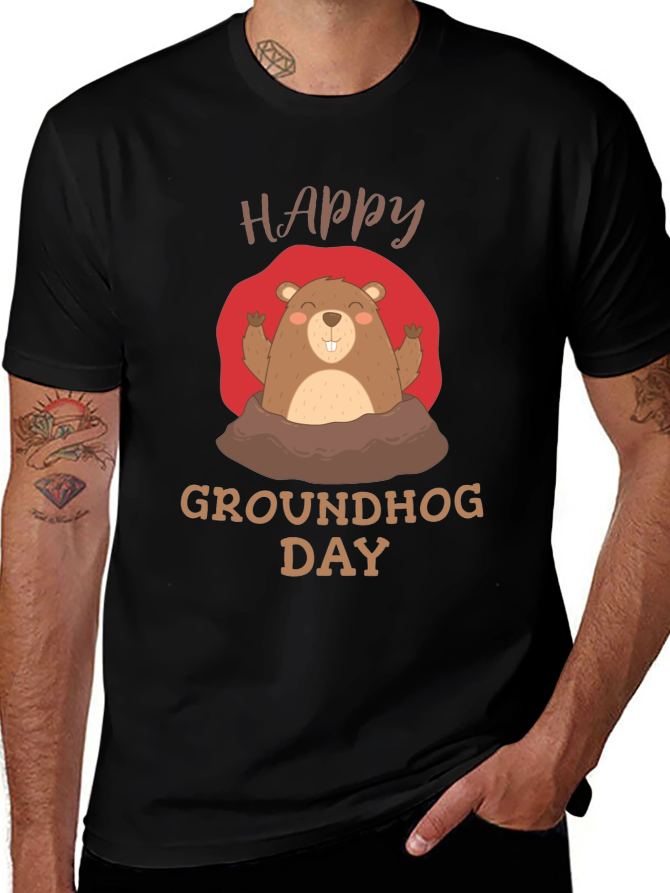 Happy Groundhog Day Graphic Tee