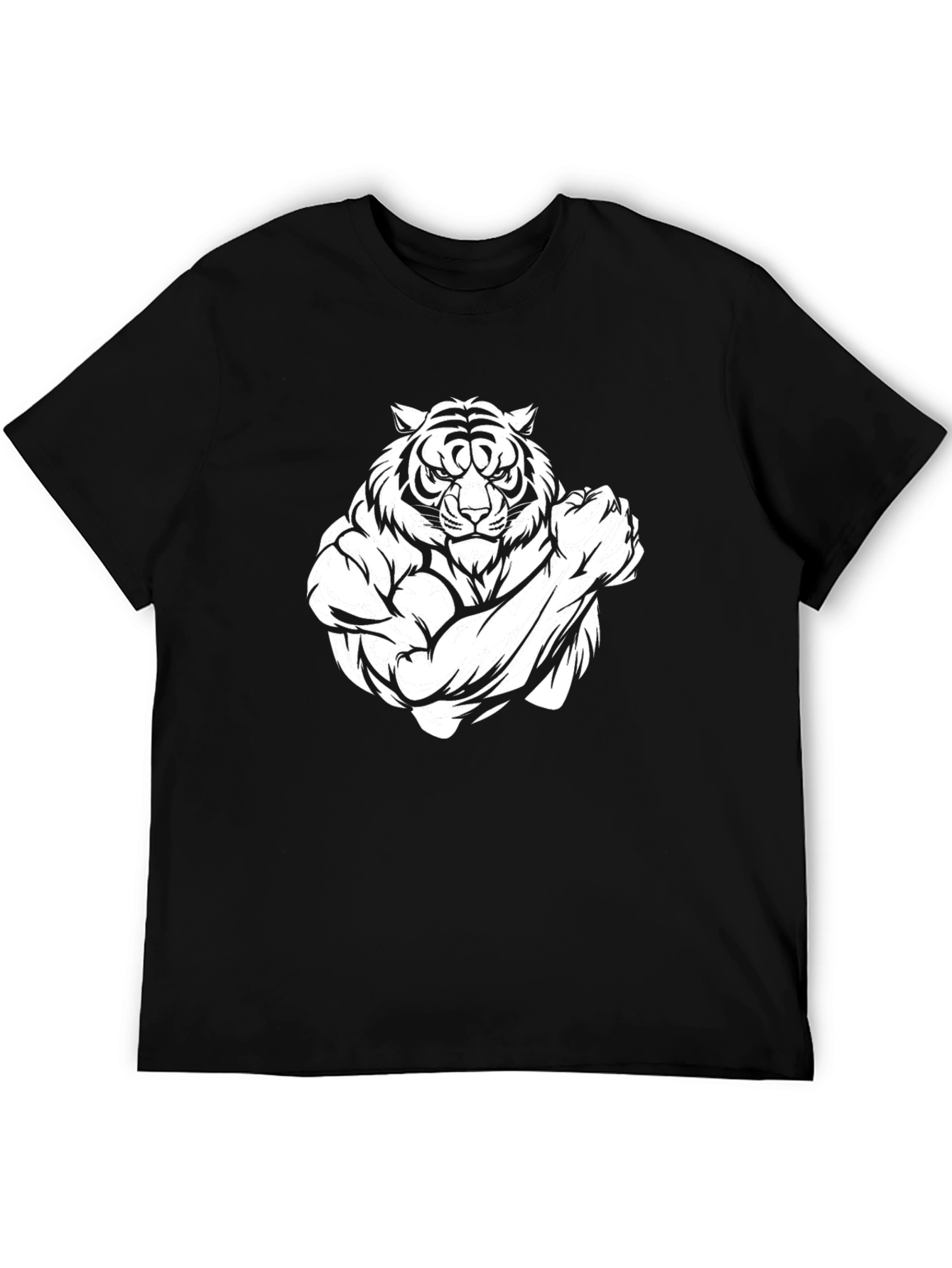 Tiger Muscle Graphic Tee - Black