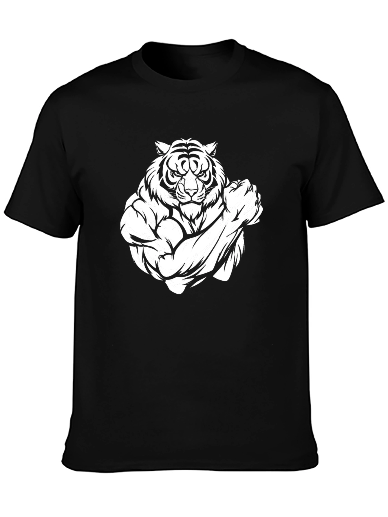 Tiger Muscle Graphic Tee - Black