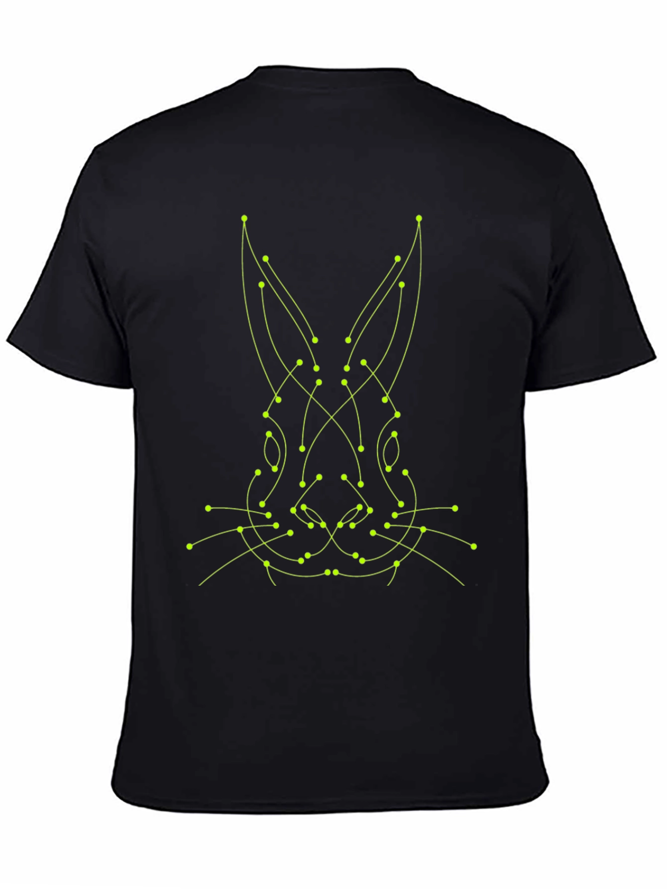 Geometric Rabbit Tee - Modern Art Style