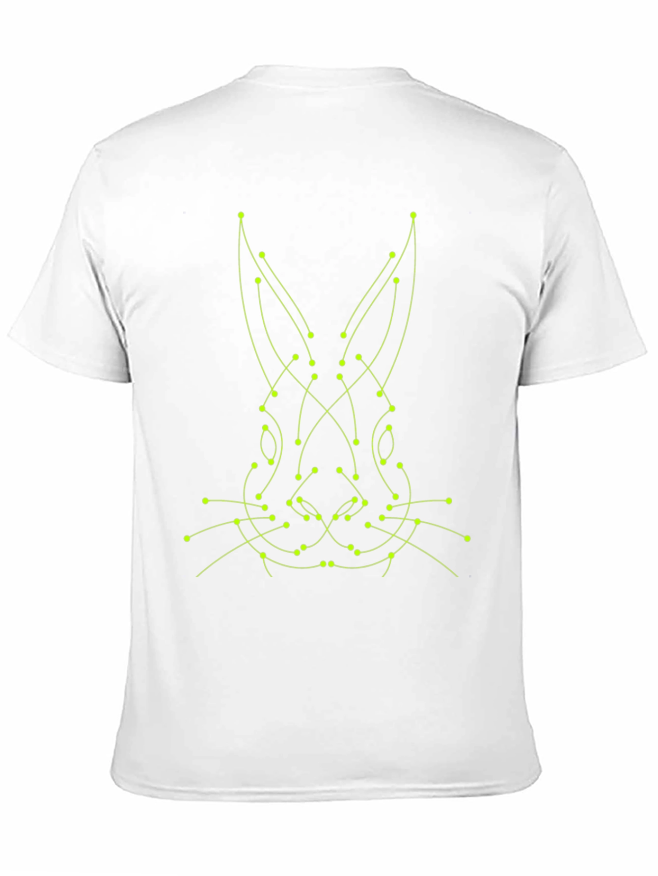 Geometric Rabbit Tee - Modern Art Style