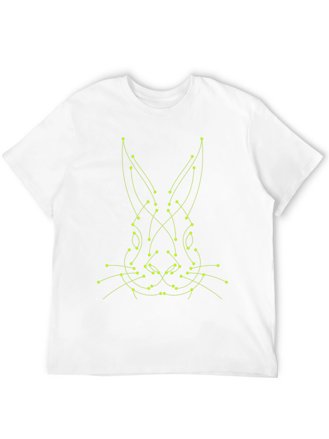 Geometric Rabbit Tee - Modern Art Style