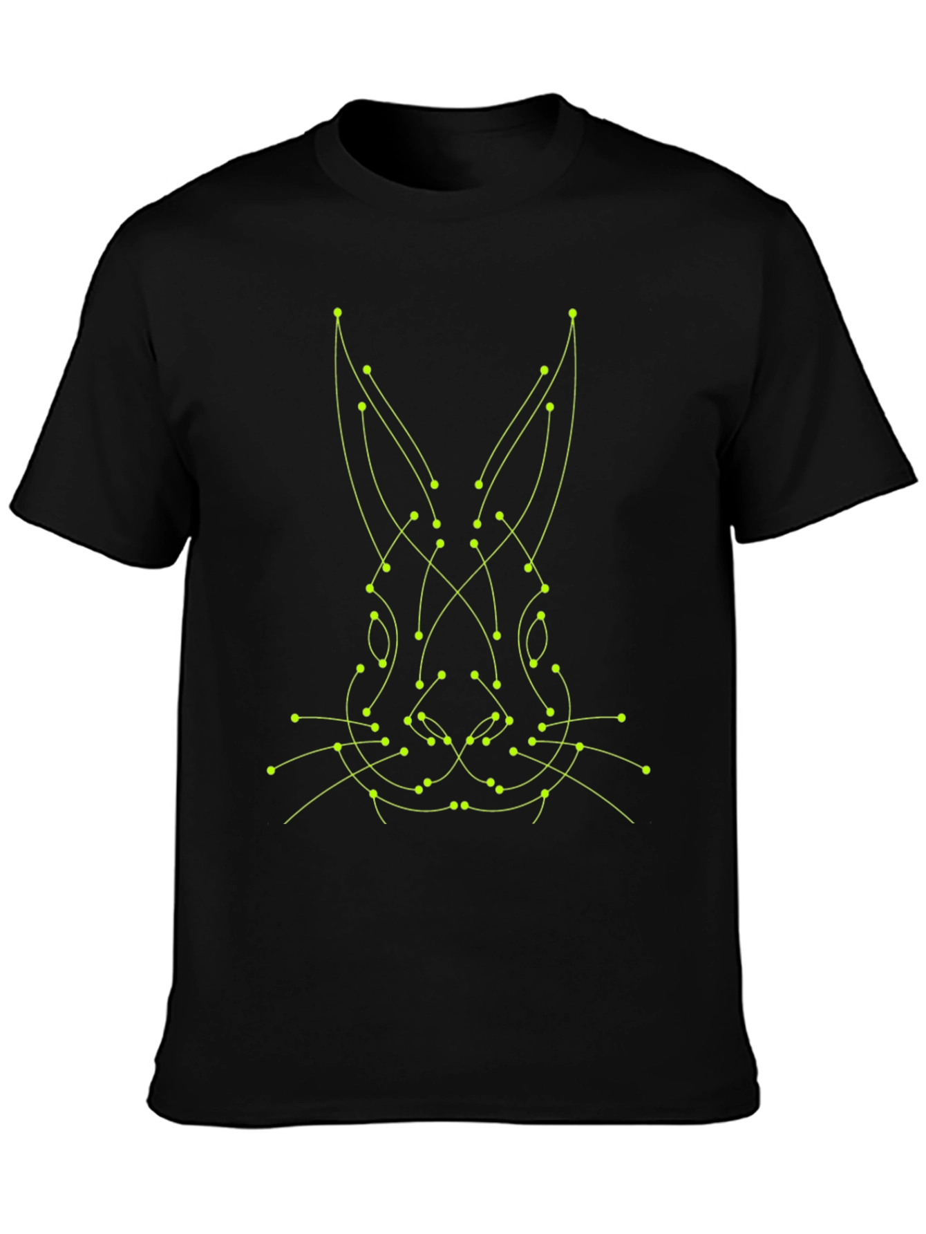 Geometric Rabbit Tee - Modern Art Style