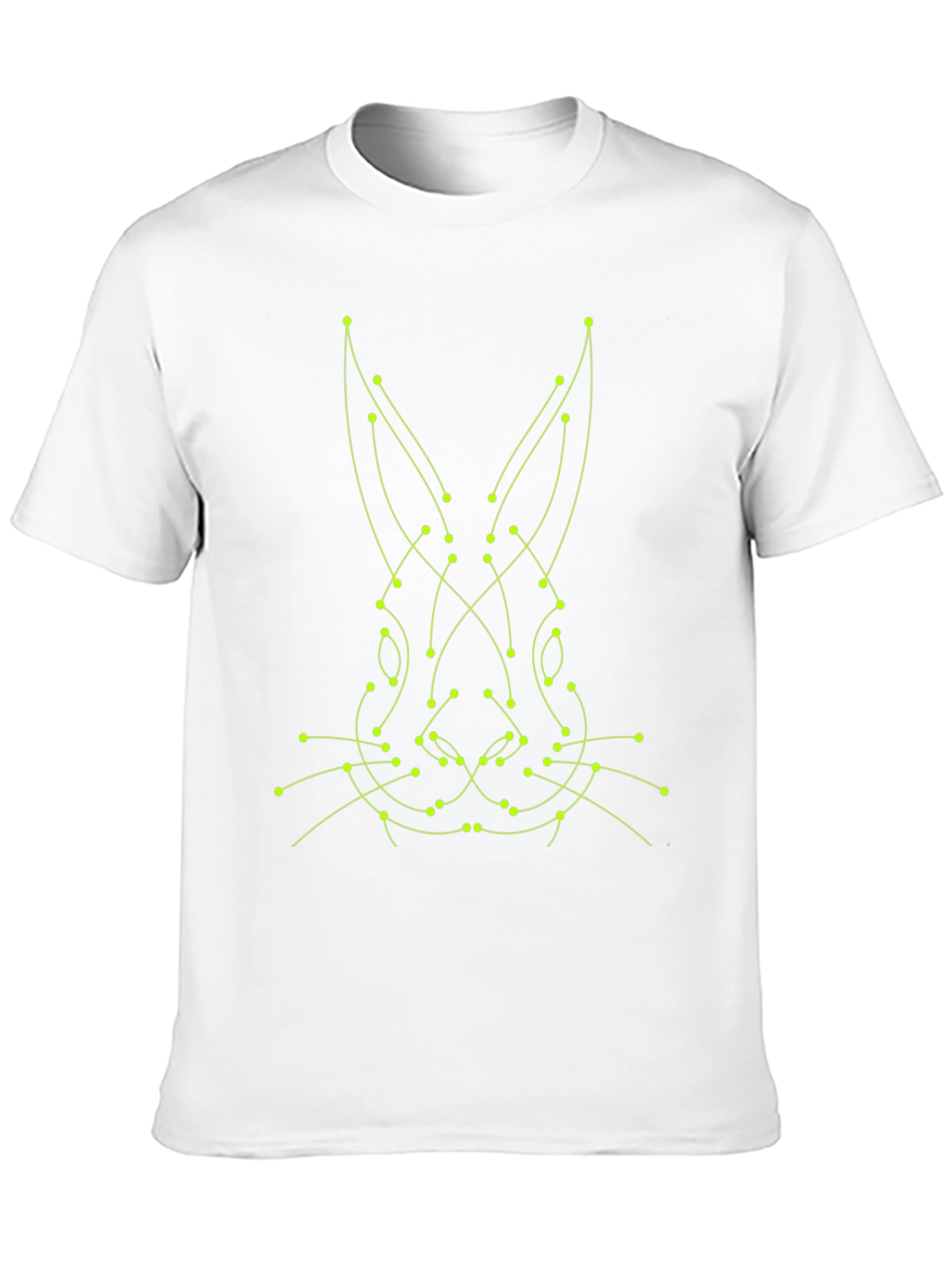 Geometric Rabbit Tee - Modern Art Style