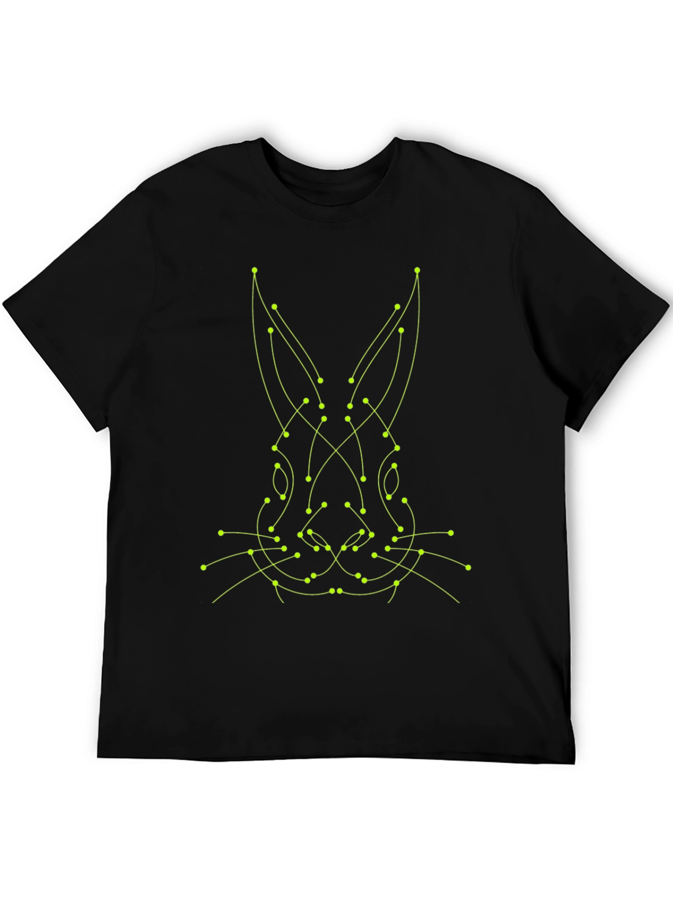 Geometric Rabbit Tee - Modern Art Style