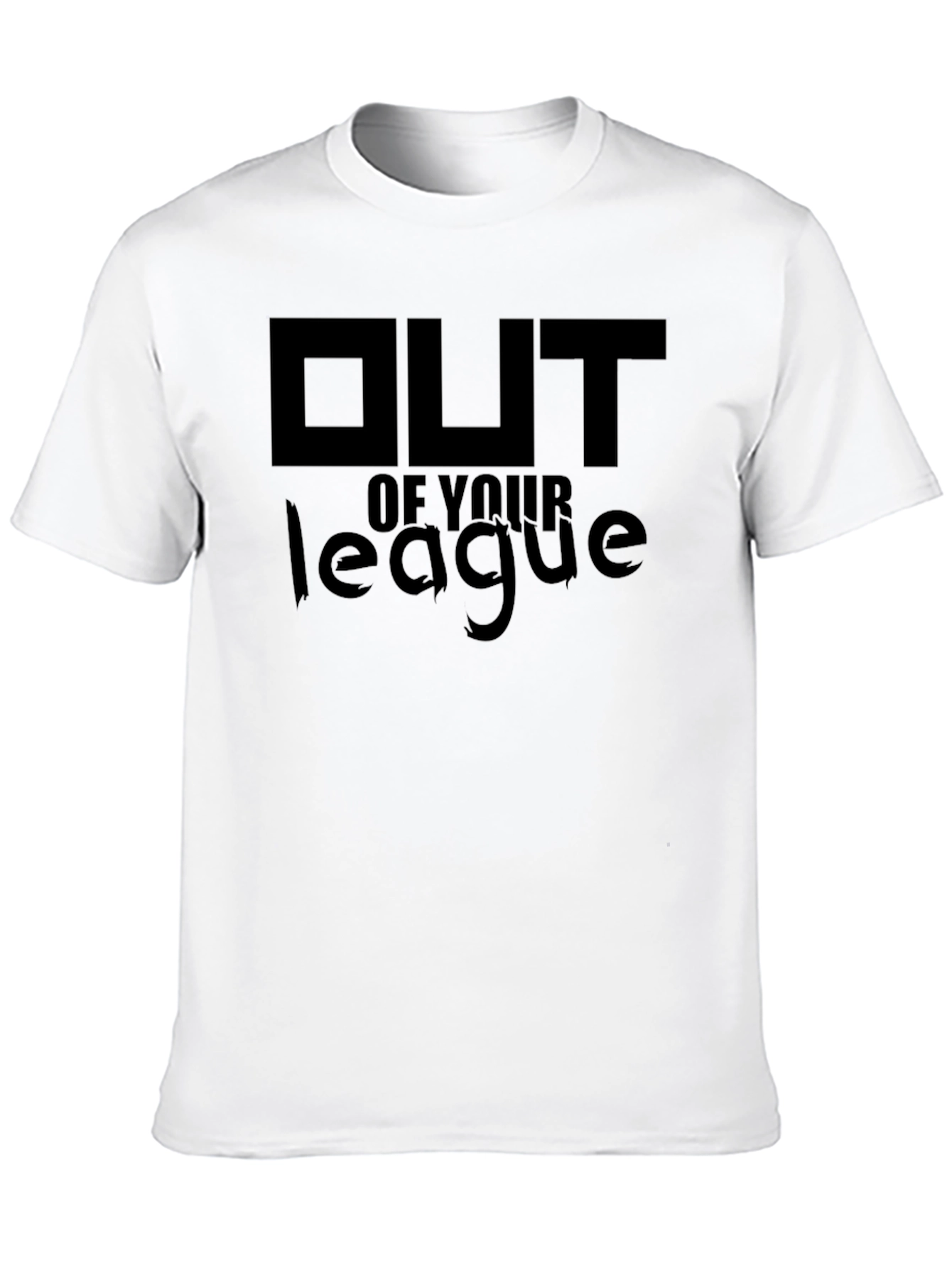 Out of Your League Black Graphic Tee