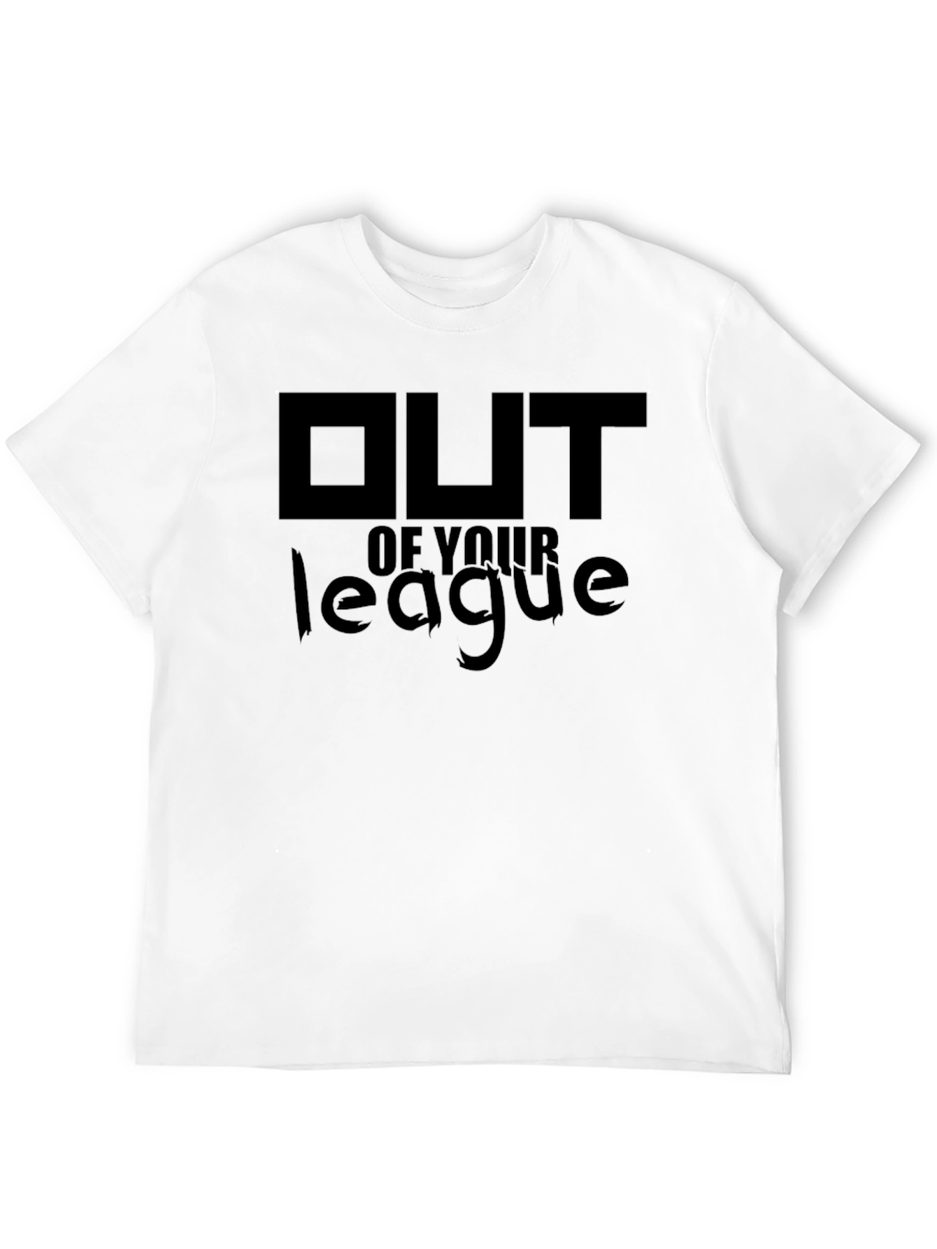 Out of Your League Black Graphic Tee