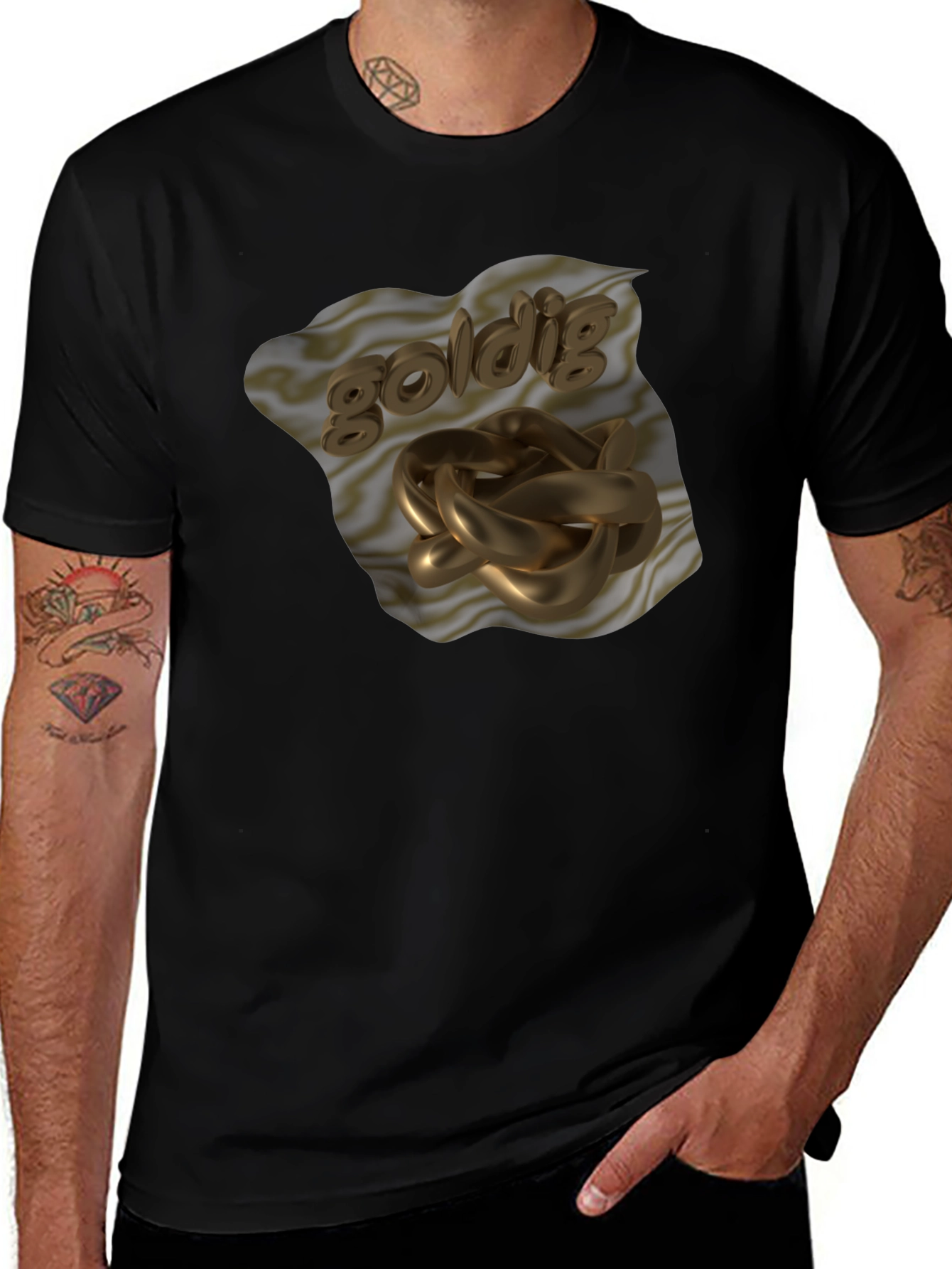 Golddig T-Shirt - Unique Graphic Design