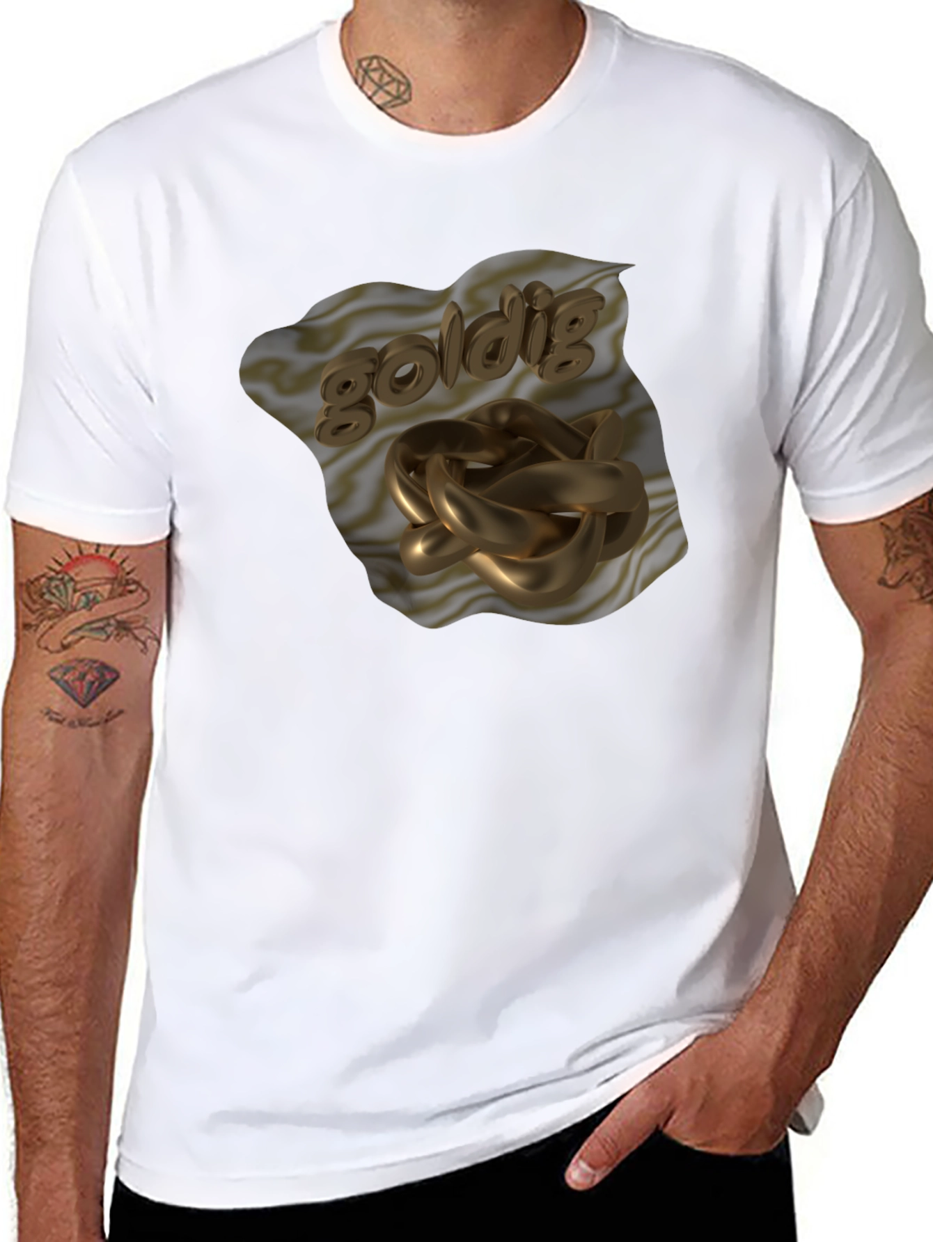 Golddig T-Shirt - Unique Graphic Design