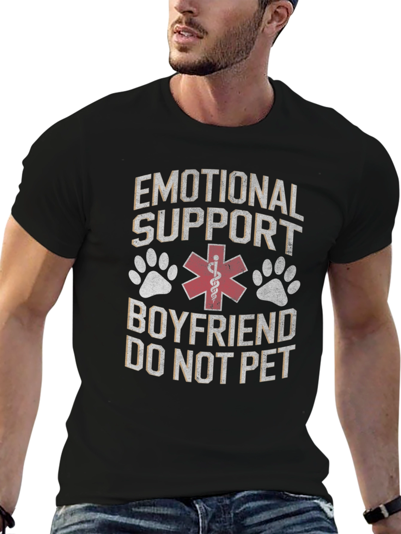 Emotional Support Boyfriend - Funny Novelty T-Shirt