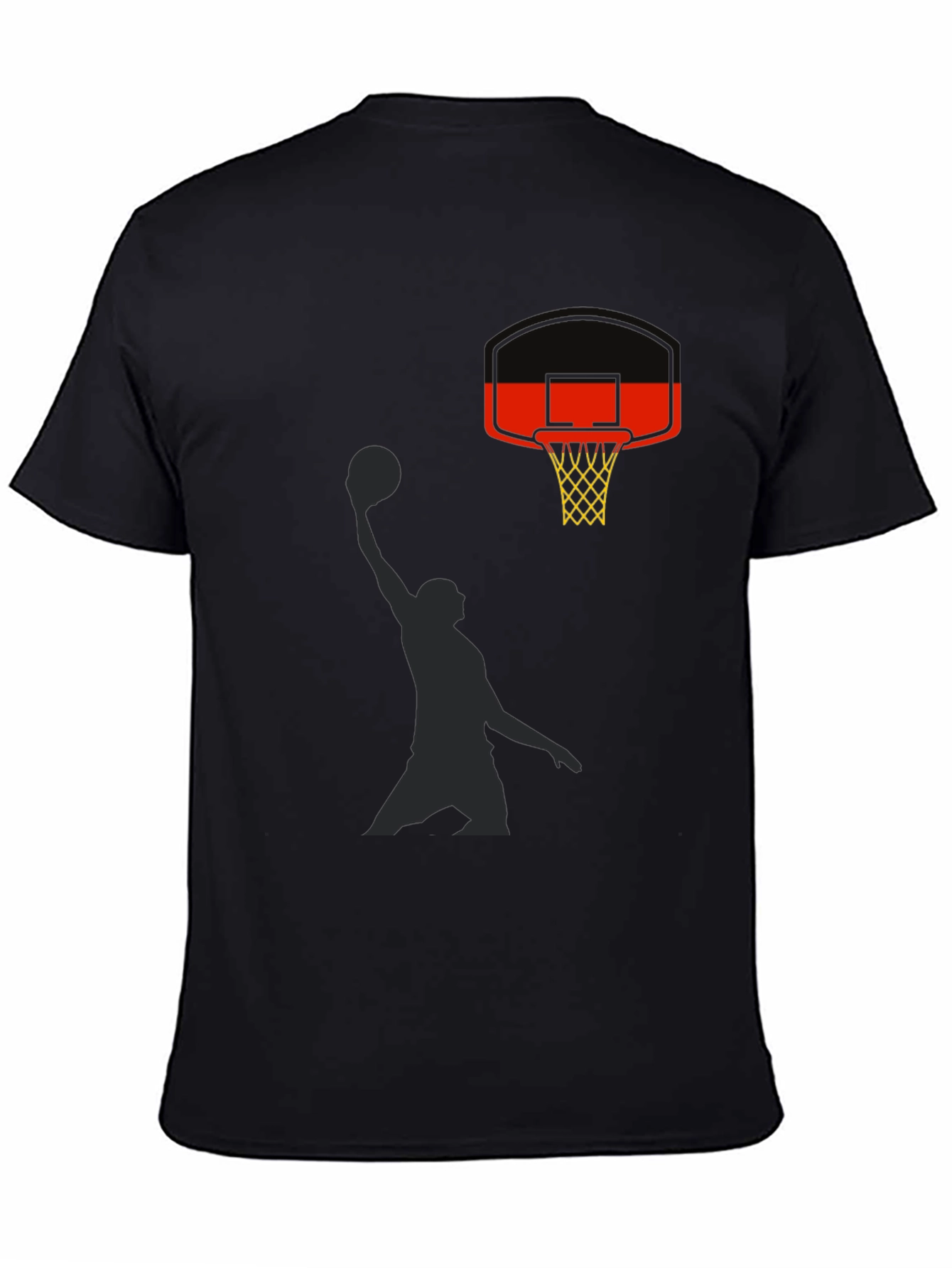 Slam Dunk Graphic Tee - Black Cotton Casual Shirt
