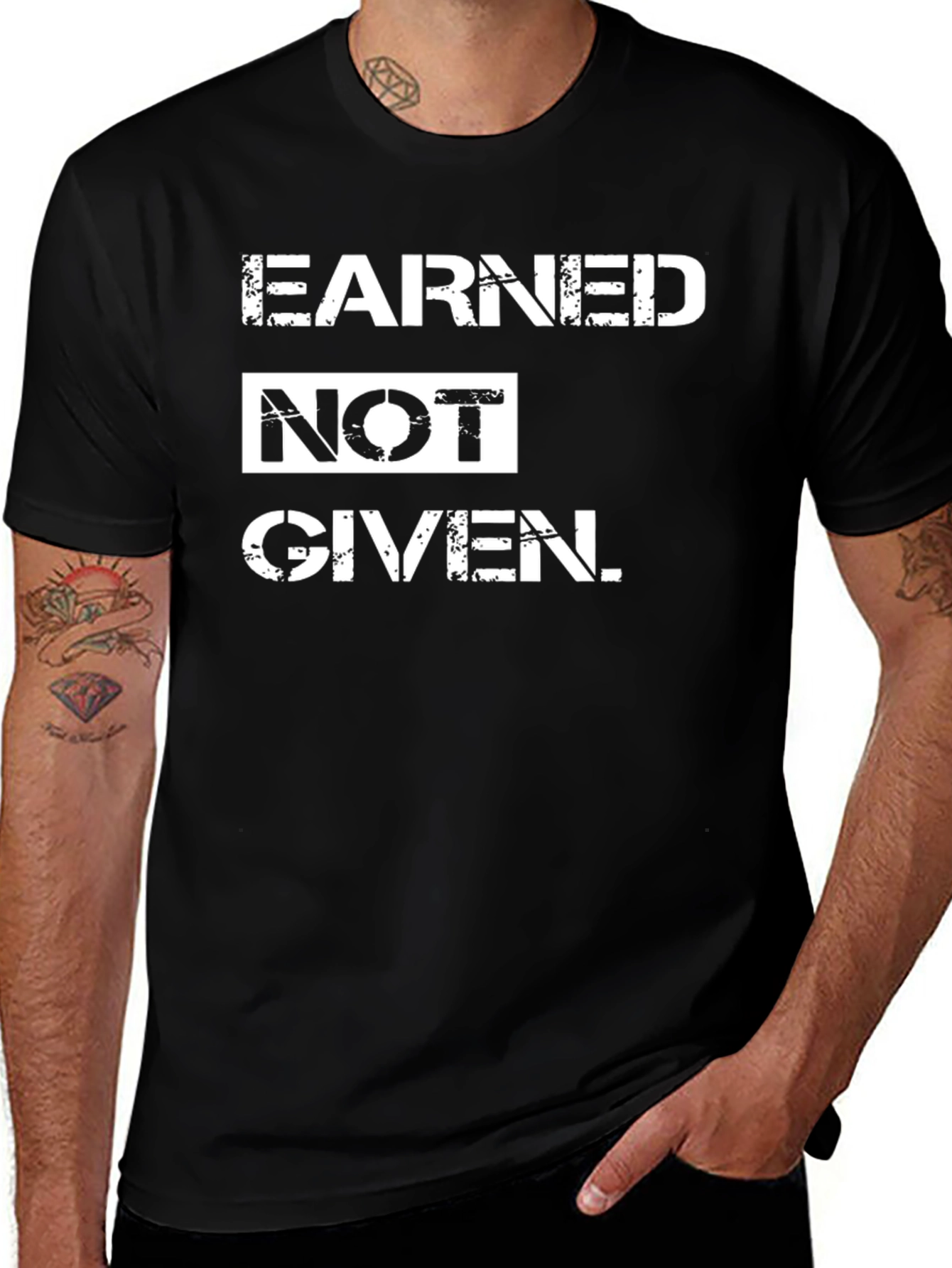 Earned Not Given T-Shirt - Black
