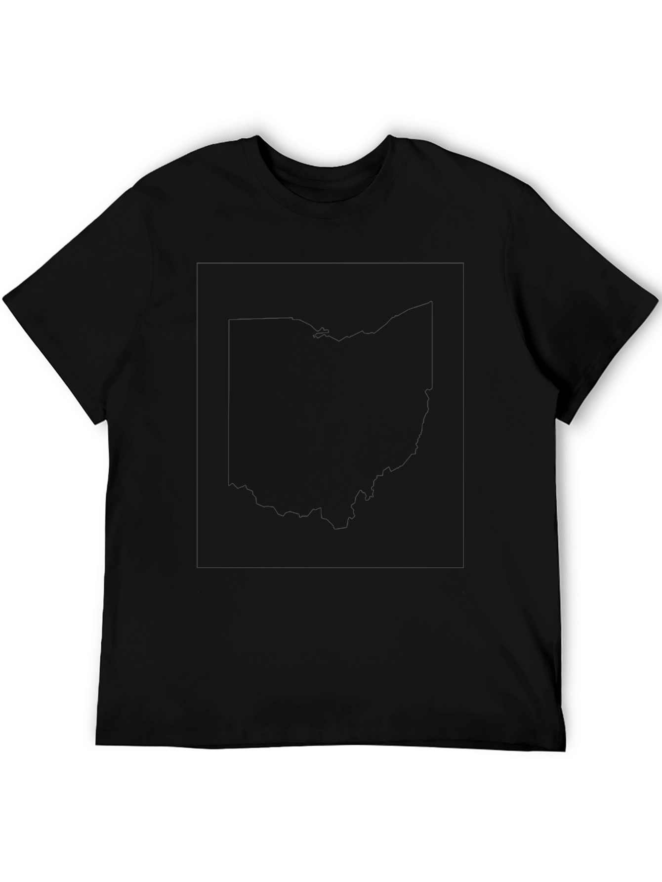 Black Graphic Tee - Ohio State Shape