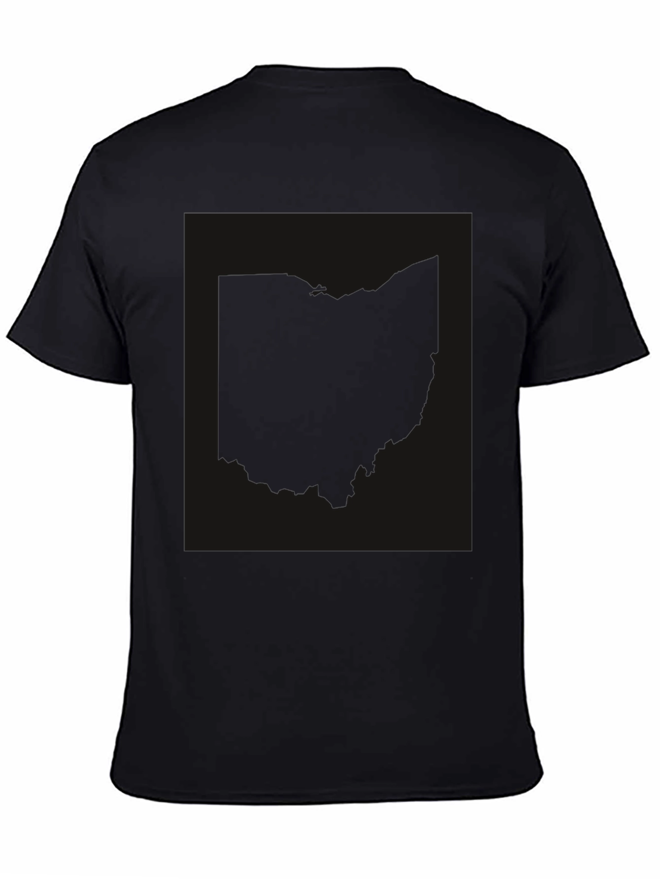 Black Graphic Tee - Ohio State Shape