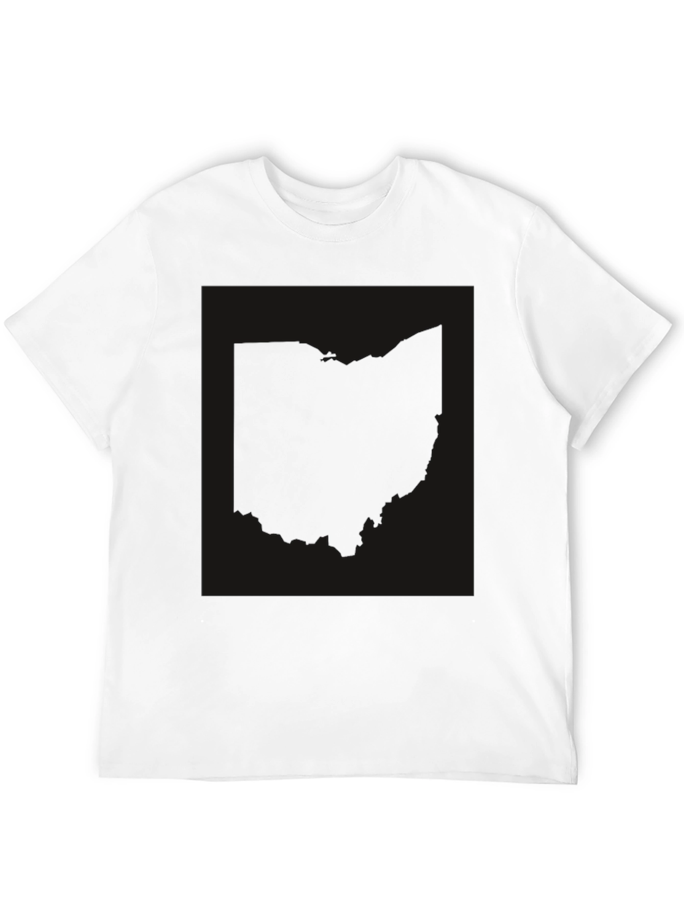Black Graphic Tee - Ohio State Shape