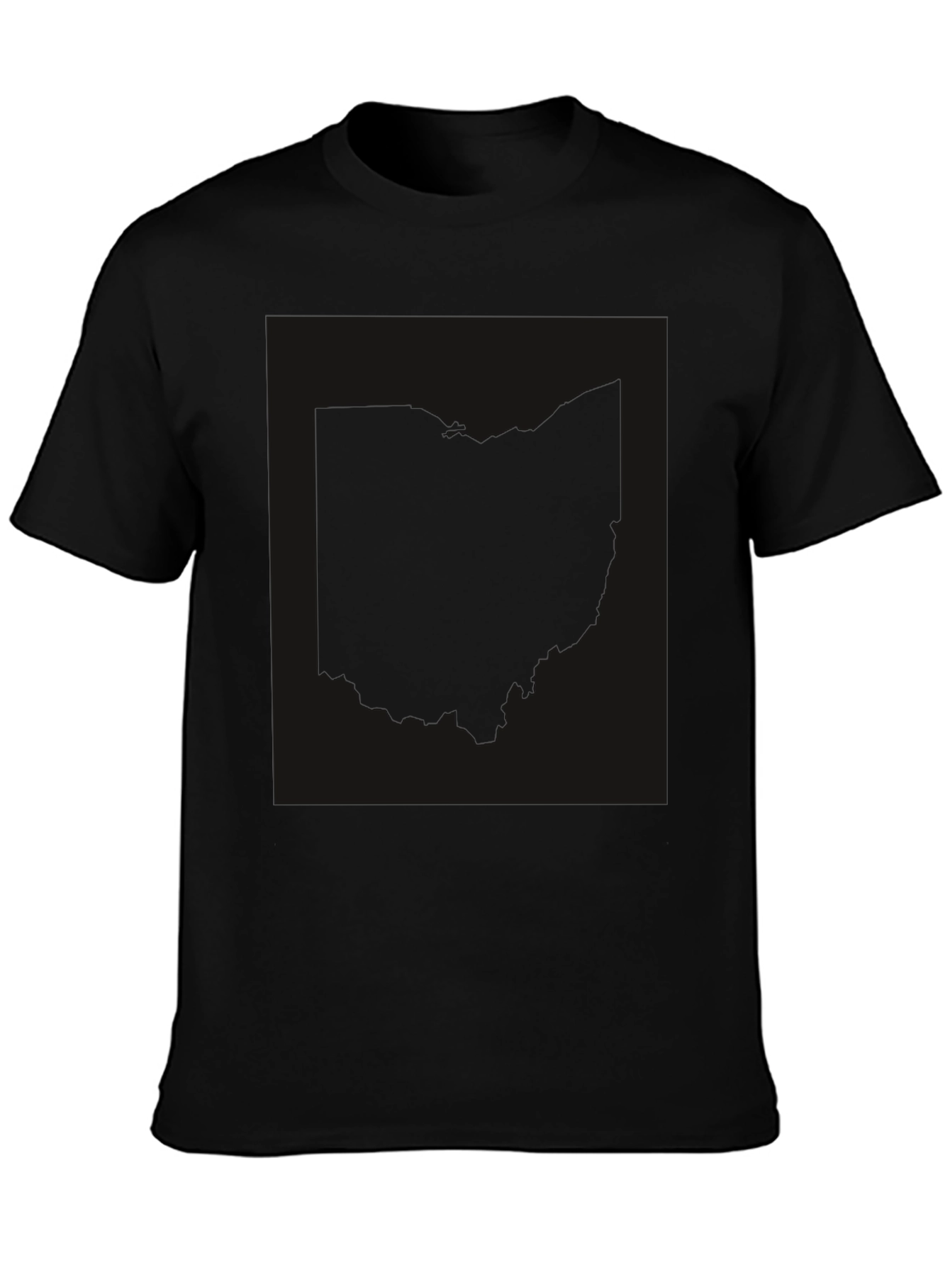 Black Graphic Tee - Ohio State Shape