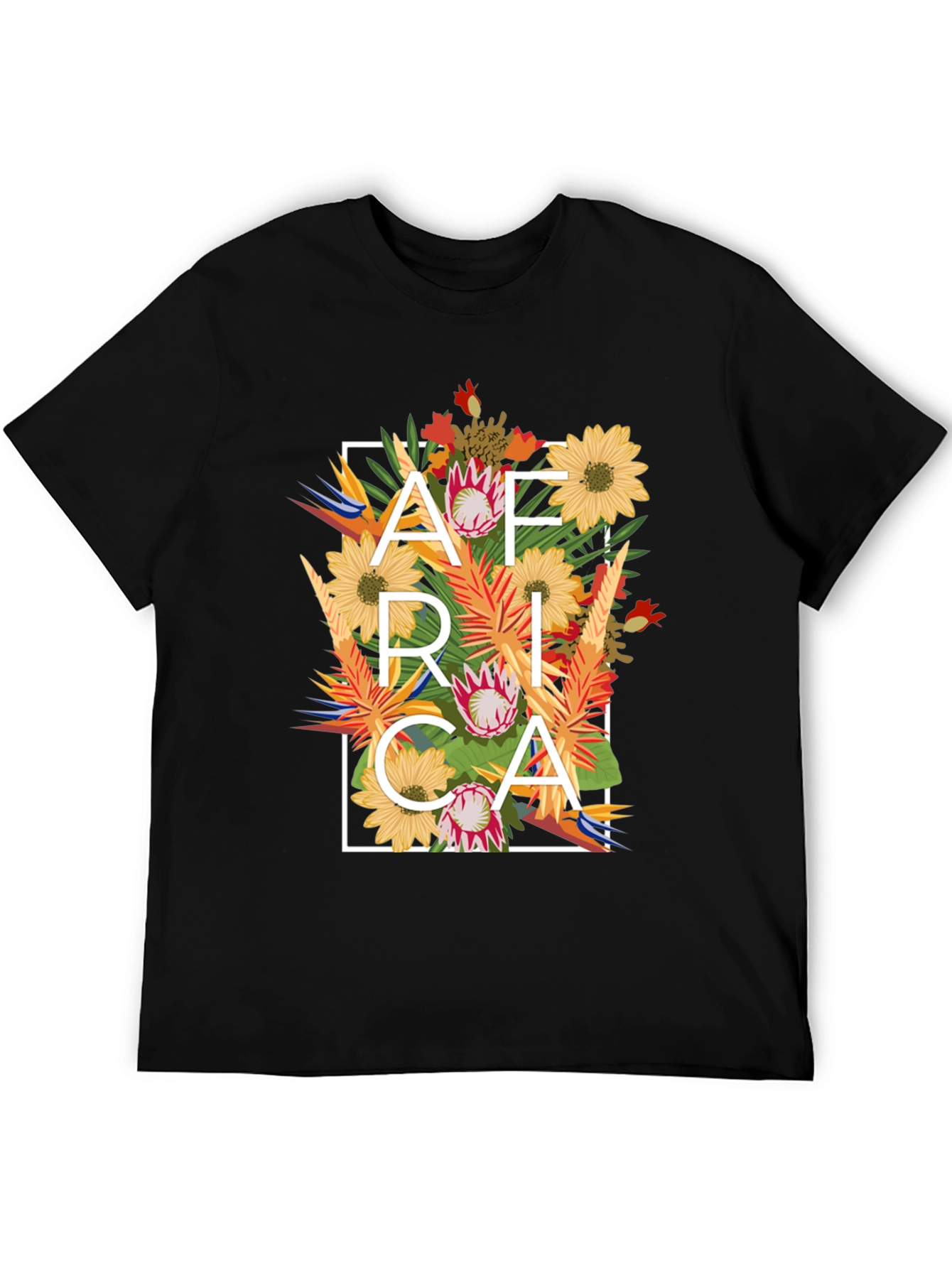 Floral Africa Graphic T-Shirt