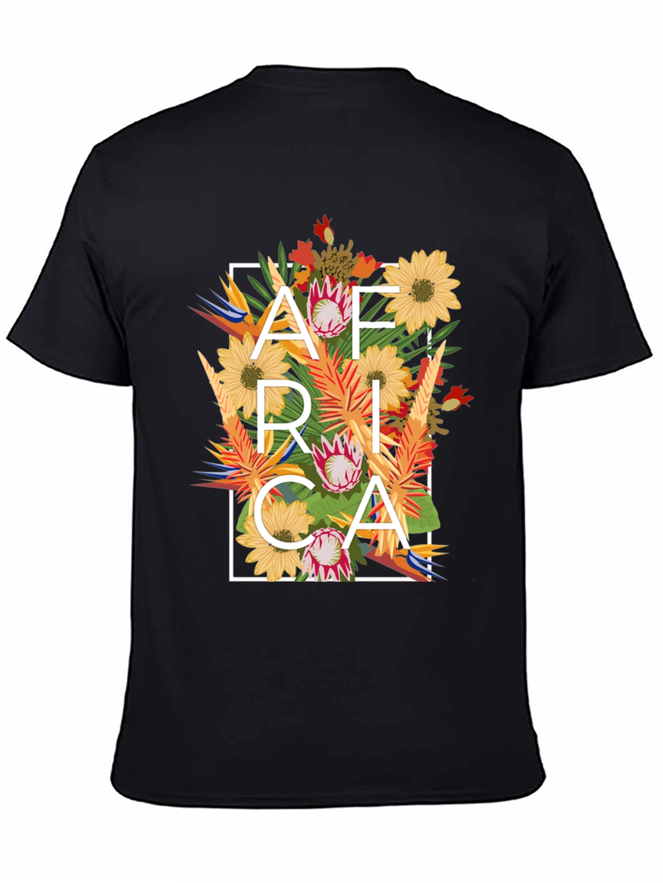 Floral Africa Graphic T-Shirt