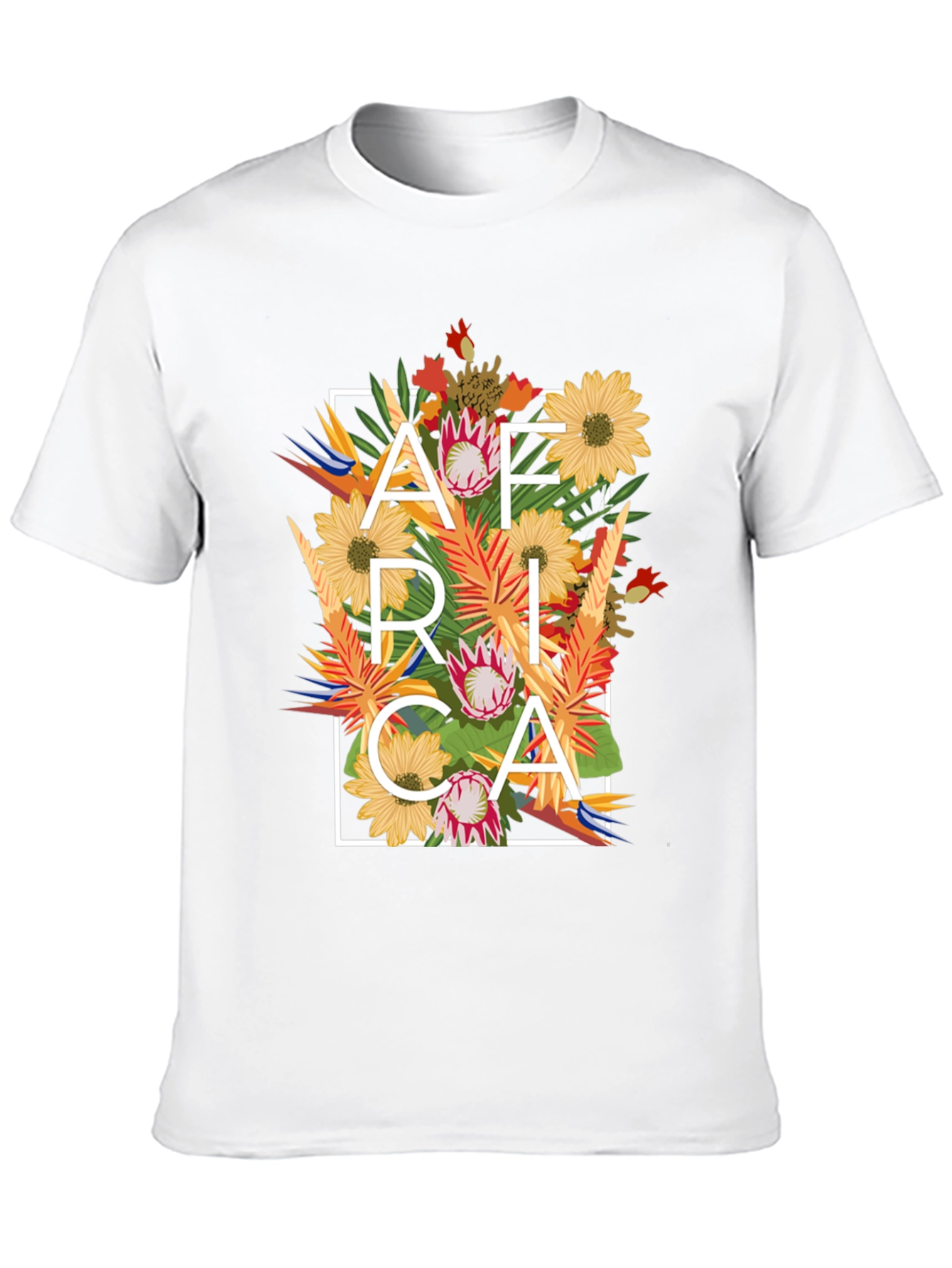 Floral Africa Graphic T-Shirt