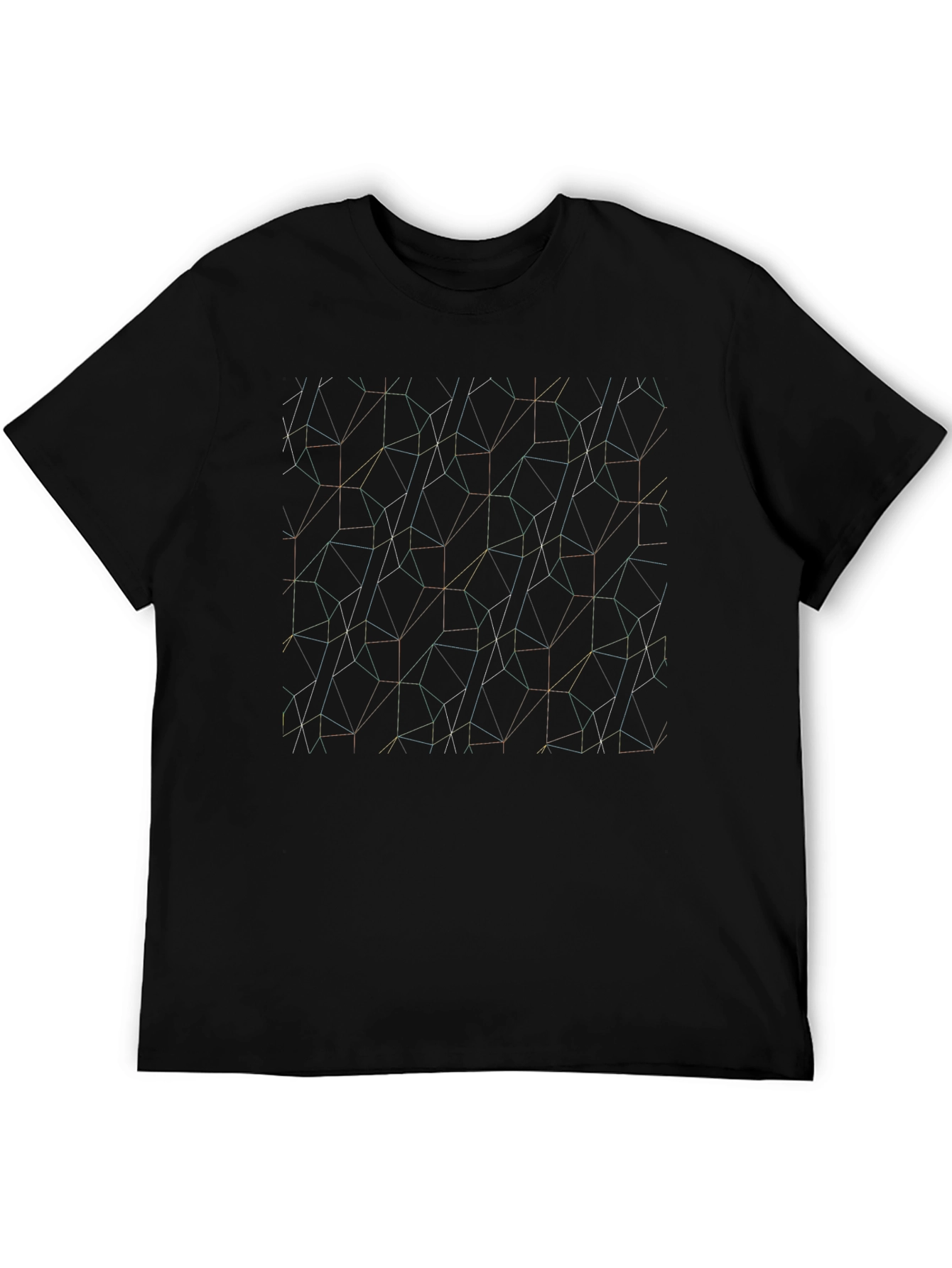 Geometric Line Art T-Shirt - Modern Style