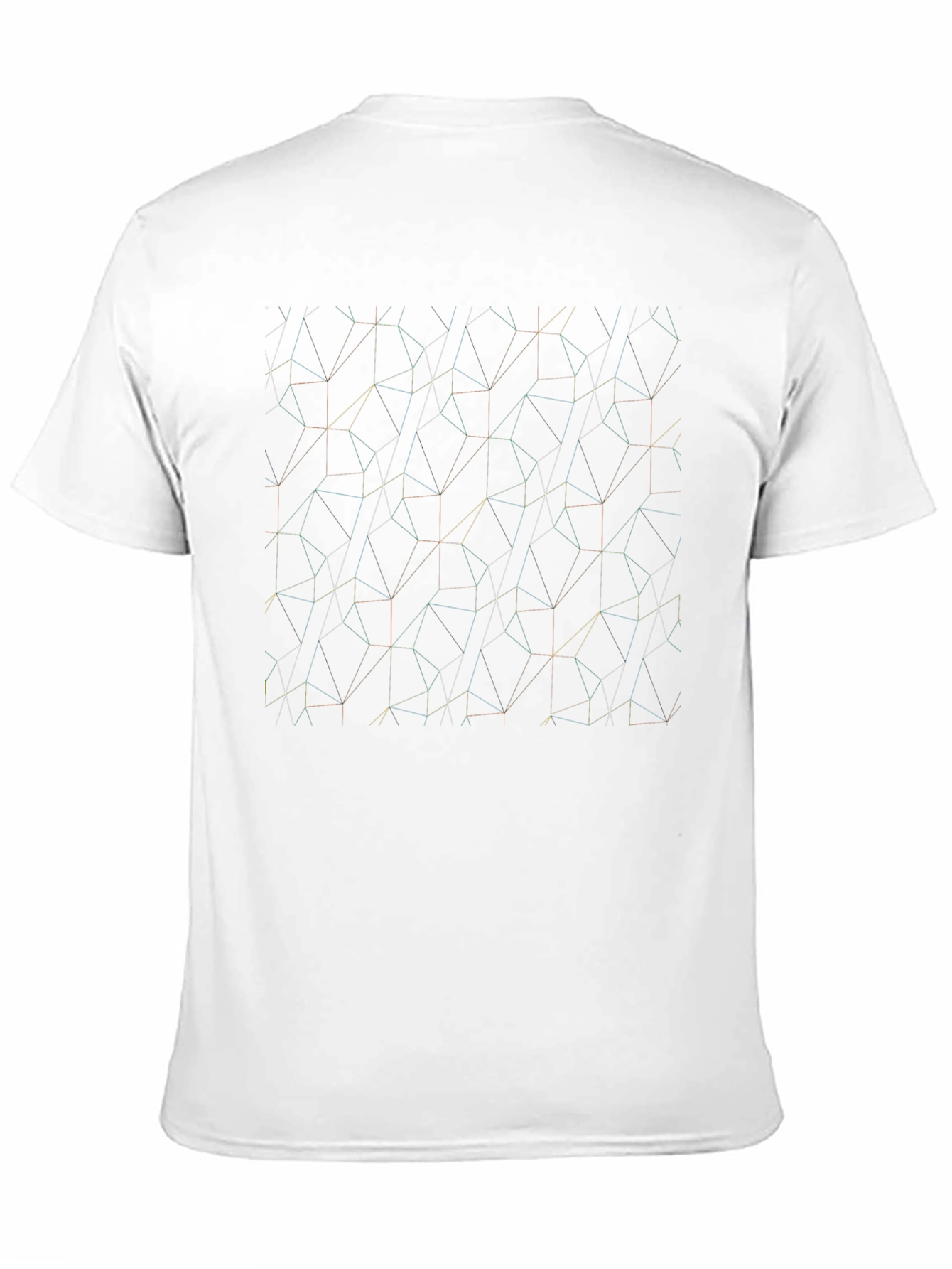 Geometric Line Art T-Shirt - Modern Style